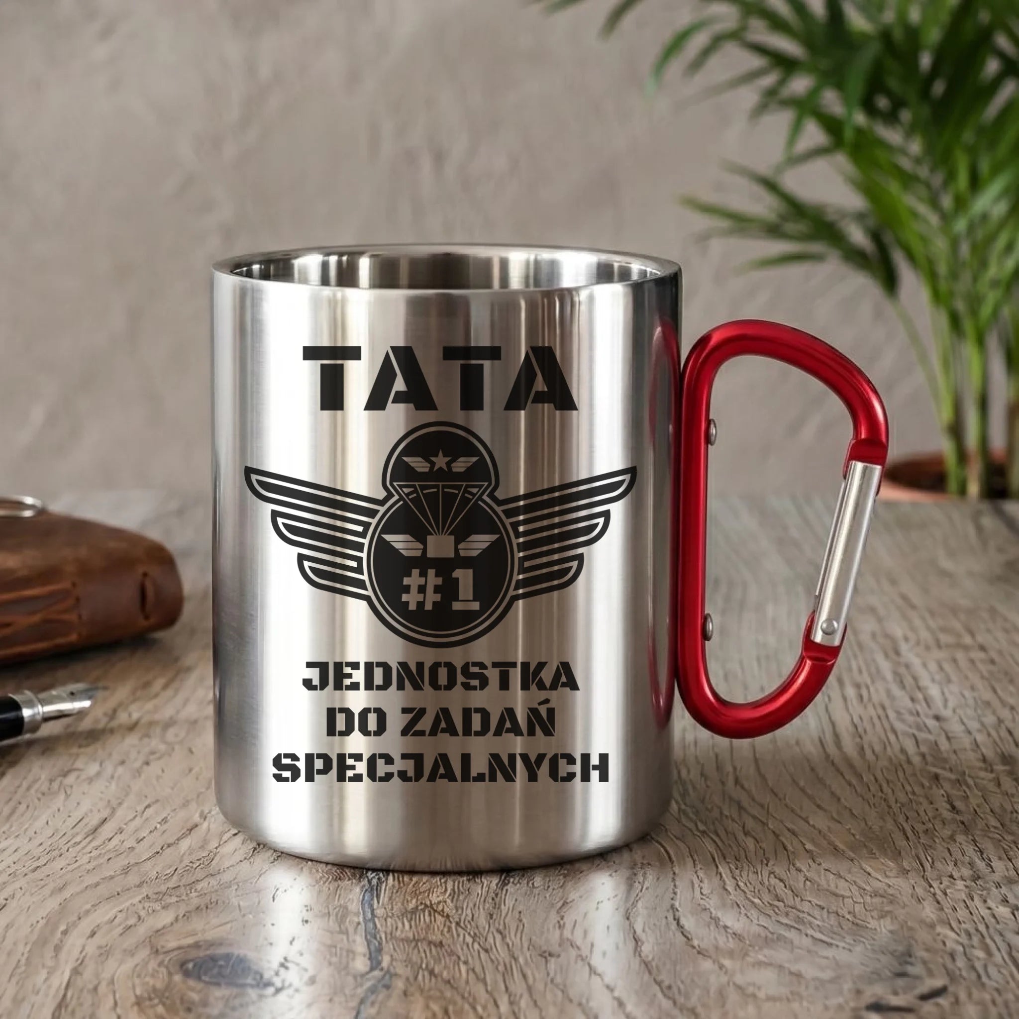 Kubek metalowy dla taty - Tata jednostka do zadań specjalnych DT42 - StoryCups.pl