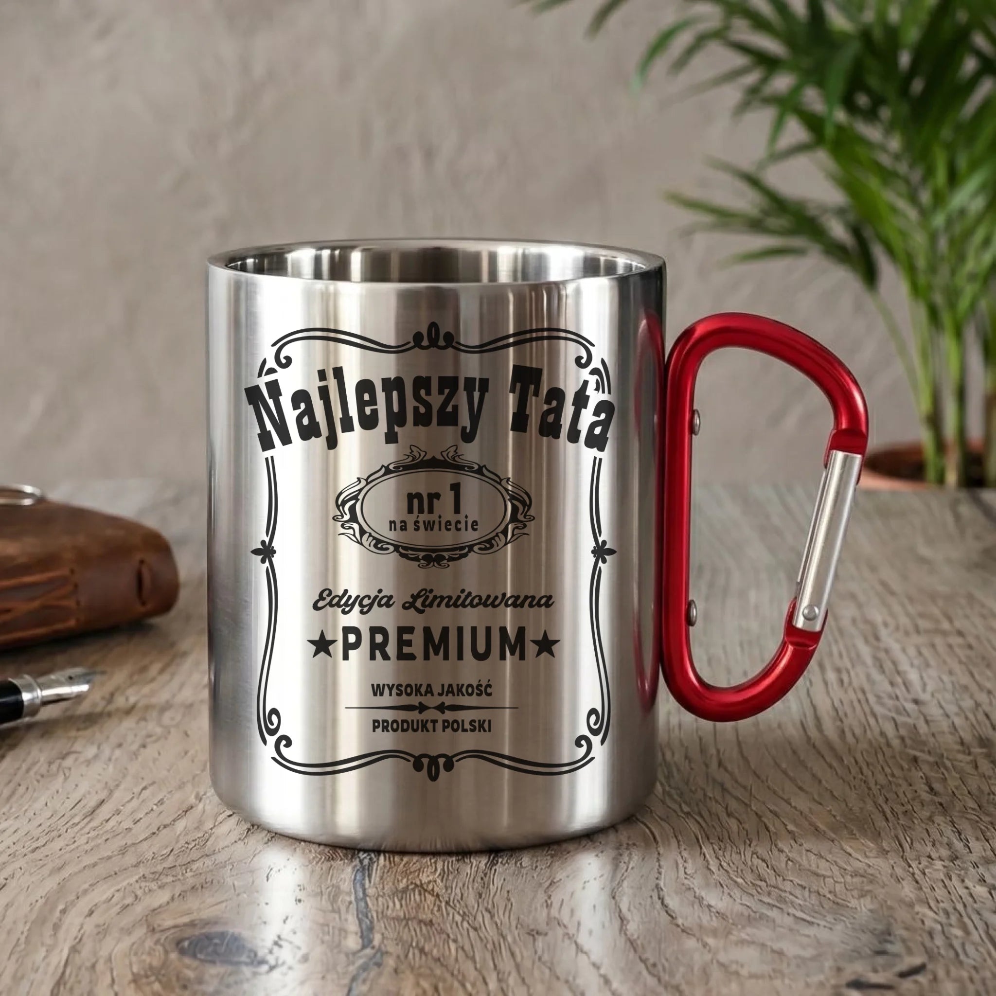 Kubek metalowy dla taty - Najlepszy tata edycja limitowana DT32 - StoryCups.pl