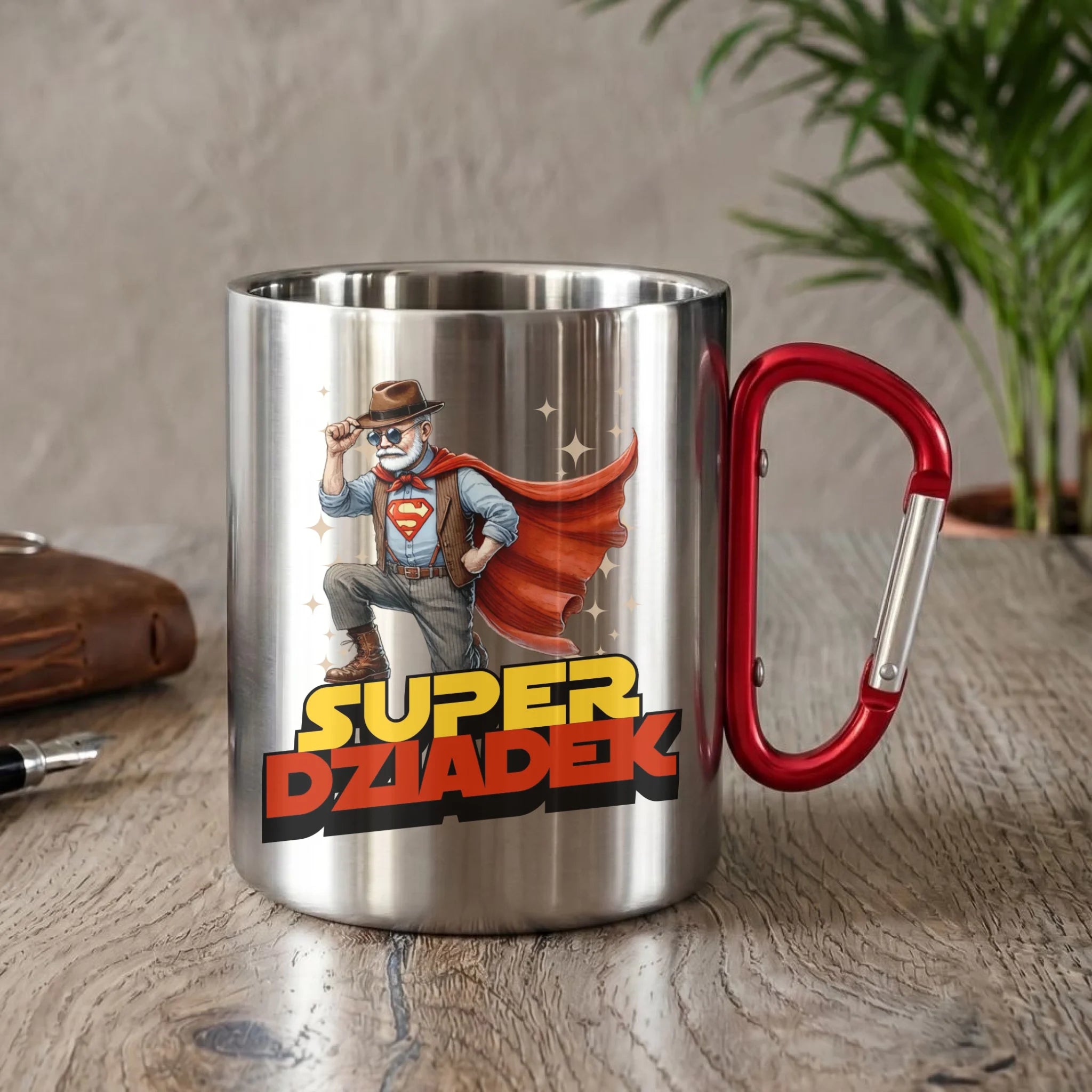 Kubek metalowy dla dziadka - Super Dziadek D29 - StoryCups.pl