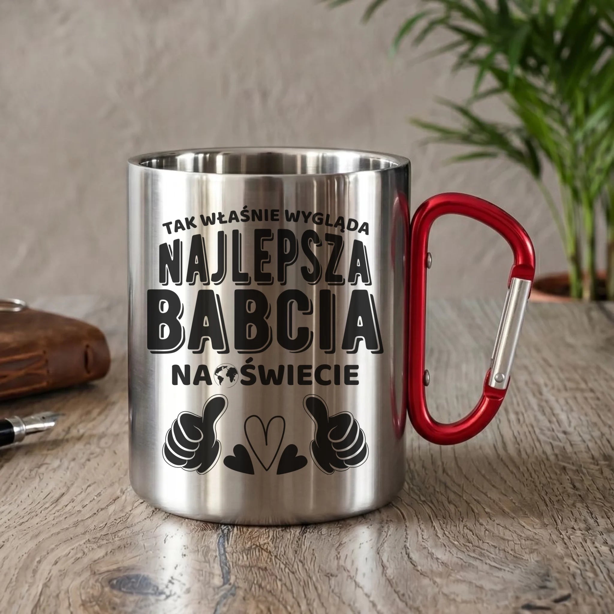 Kubek metalowy dla babci - Tak wygląda najlepsza babcia na świecie B24 - StoryCups.pl
