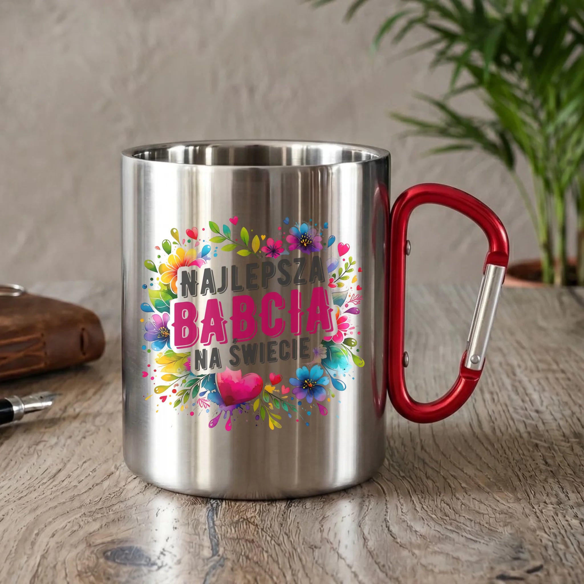 Kubek metalowy dla babci - Najlepsza Babcia na świecie B07 - StoryCups.pl