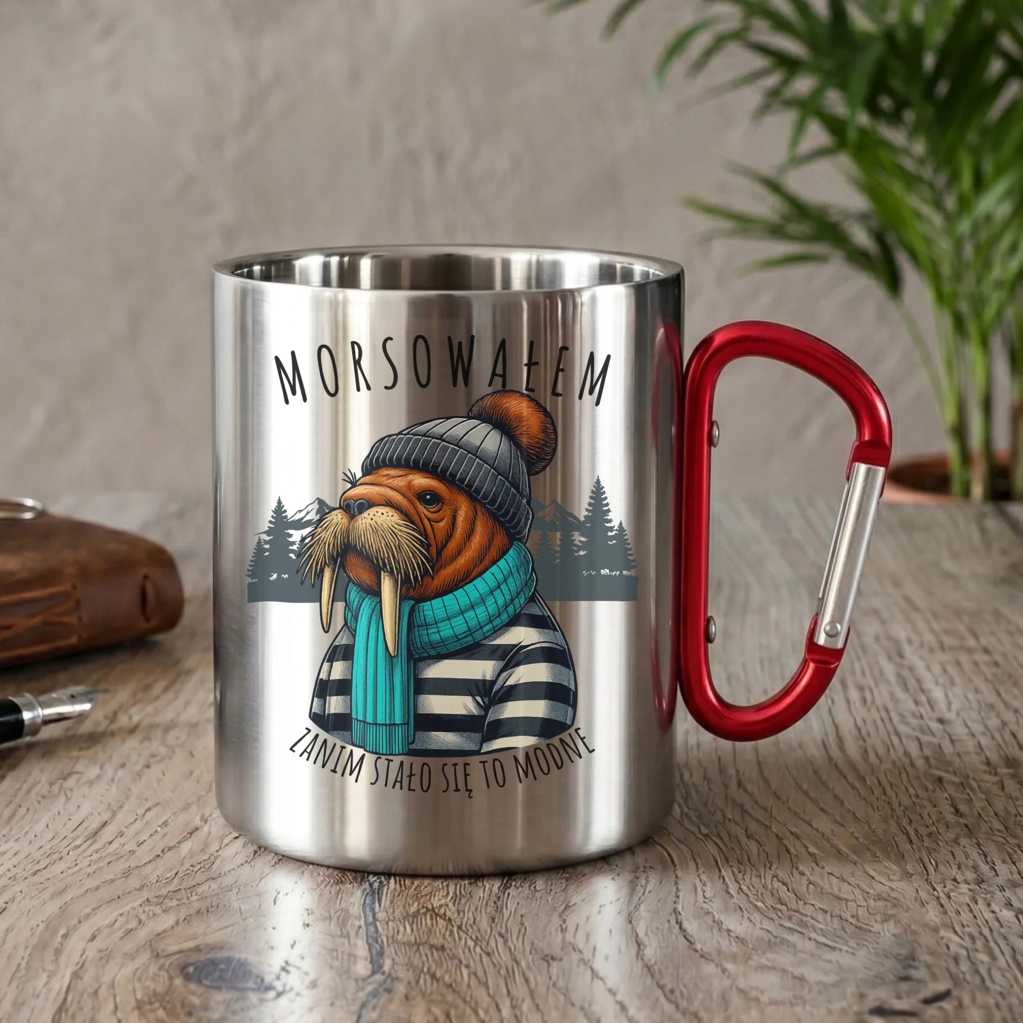 Kubek metalowy - prezent dla morsa - Morsowałem zanim stało się to modne - Mors HM08 - StoryCups.pl