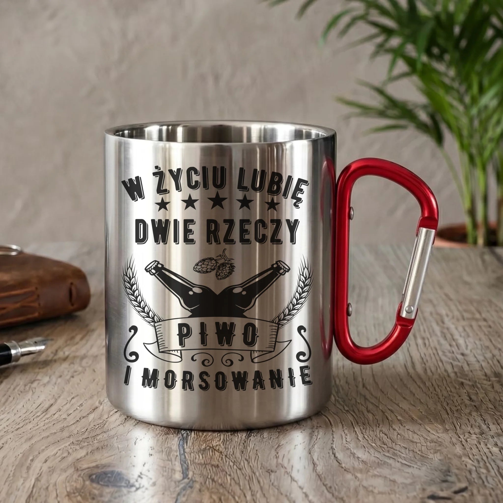 Kubek metalowy - prezent dla morsa - Piwo i morsowanie - Mors HM09 - StoryCups.pl