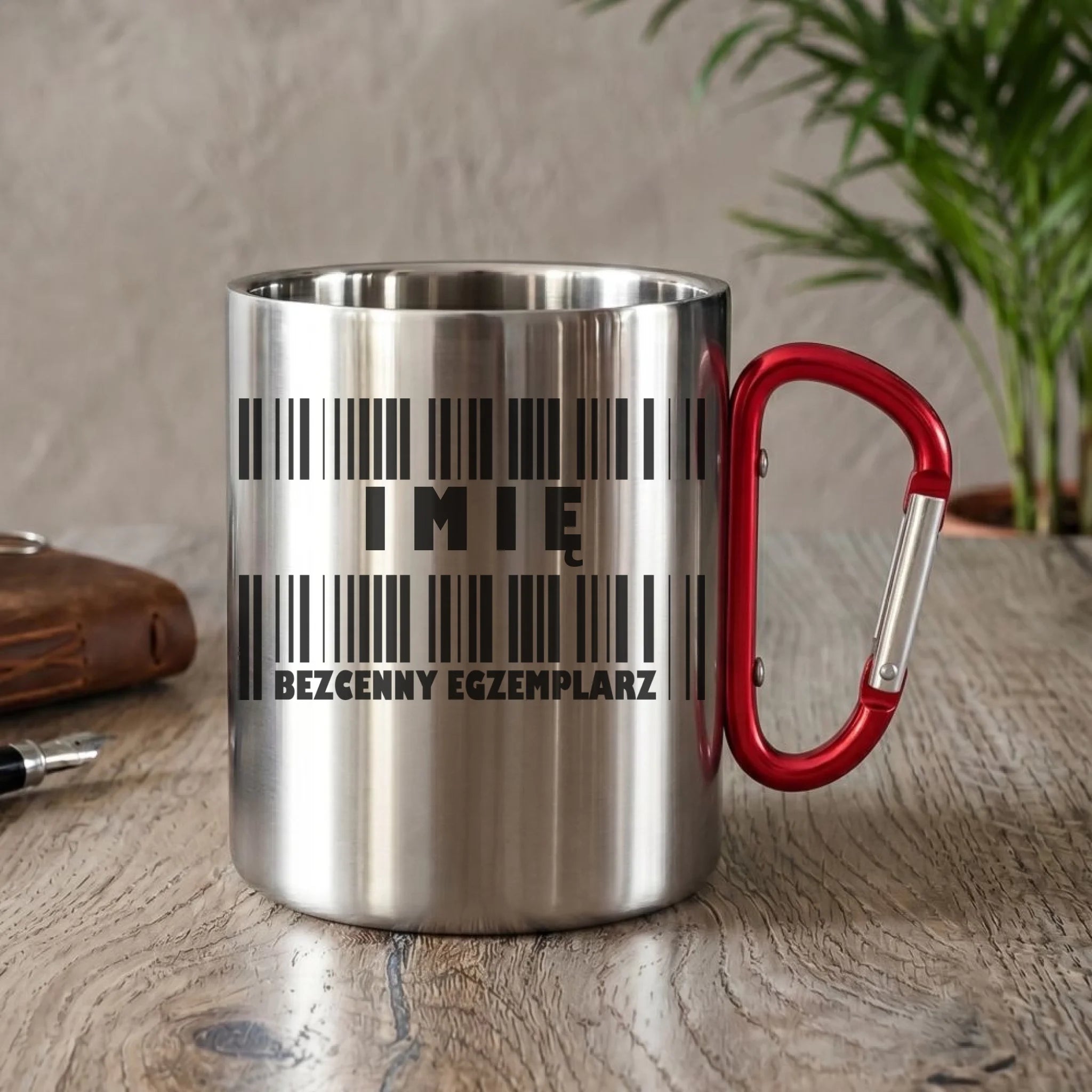 Kubek metalowy - Bezcenny egzemplarz prezent dla niego - personalizowany DCH07 - StoryCups.pl