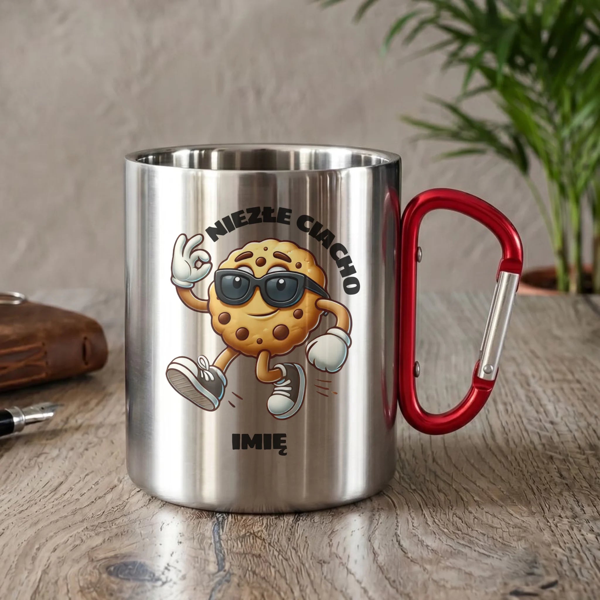 Kubek metalowy - Niezłe ciacho - personalizowany DCH31 - StoryCups.pl