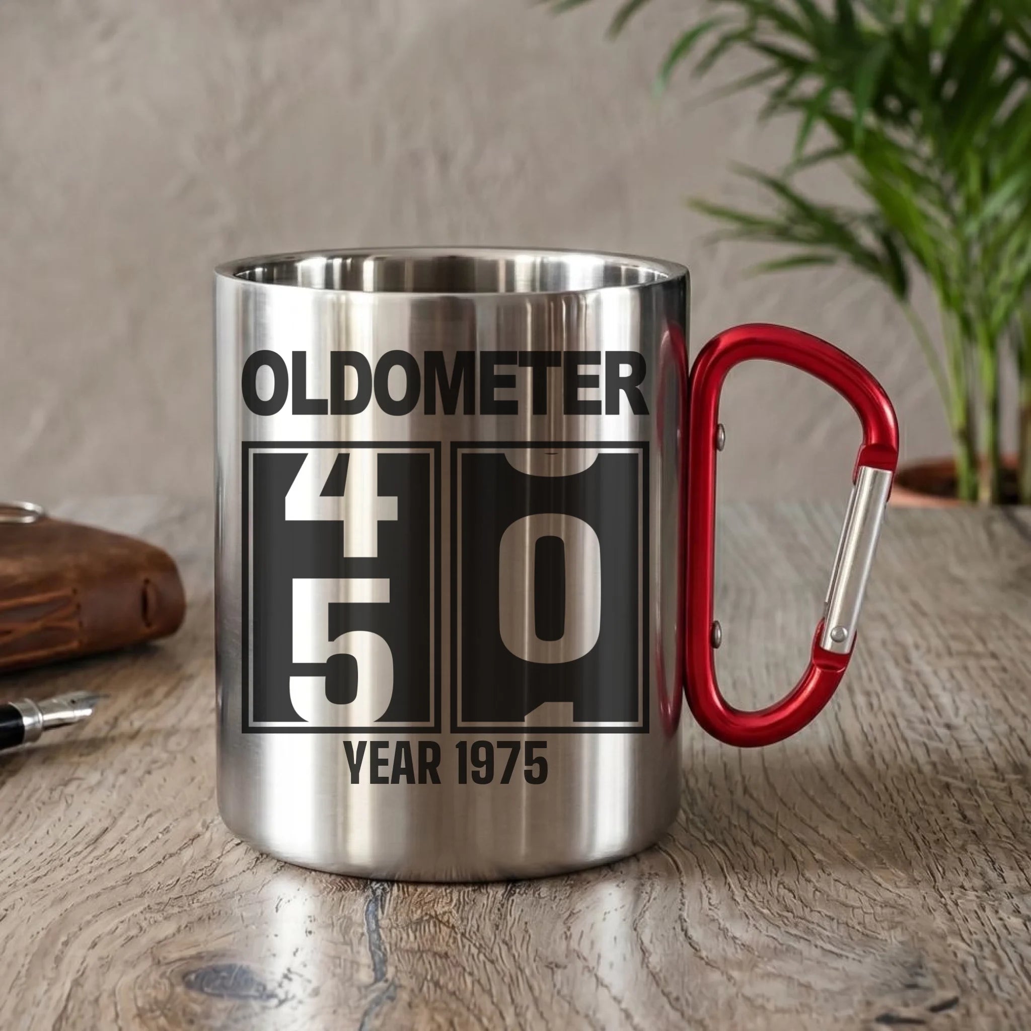 Oldometer 20-85 lat | Kubek metalowy na urodziny U06 - StoryCups.pl