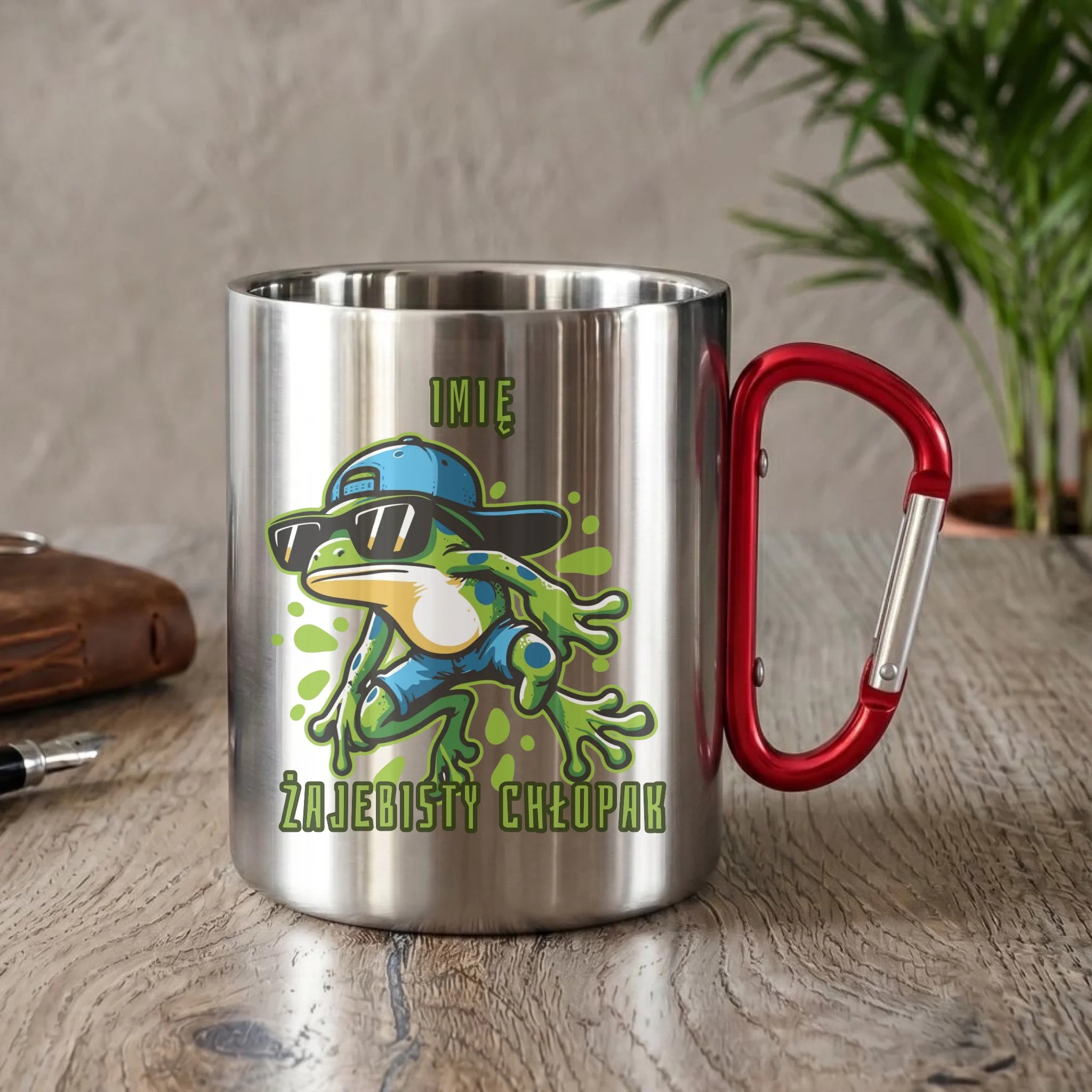 Kubek metalowy - Żajebisty Chłopak prezent na Dzień Chłopaka - personalizowany DCH02 - StoryCups.pl