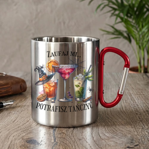 Halloweenowe drinki | Kubek metalowy z nadrukiem HL26 - StoryCups.pl