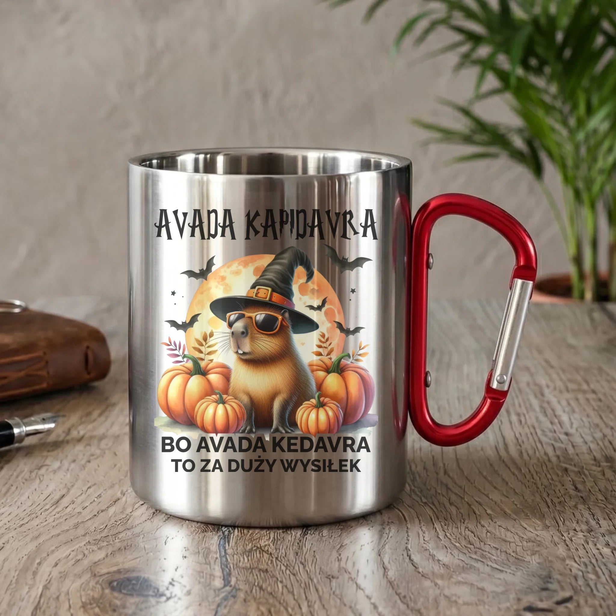 Kubek metalowy na halloween - Kapibara - Avada Kapidavra HL21 - StoryCups.pl