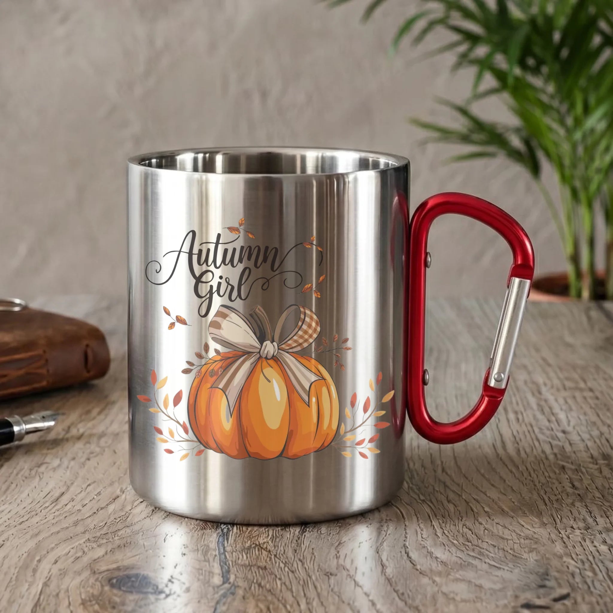 Kubek metalowy jesieniara - Dynia JS12 - StoryCups.pl