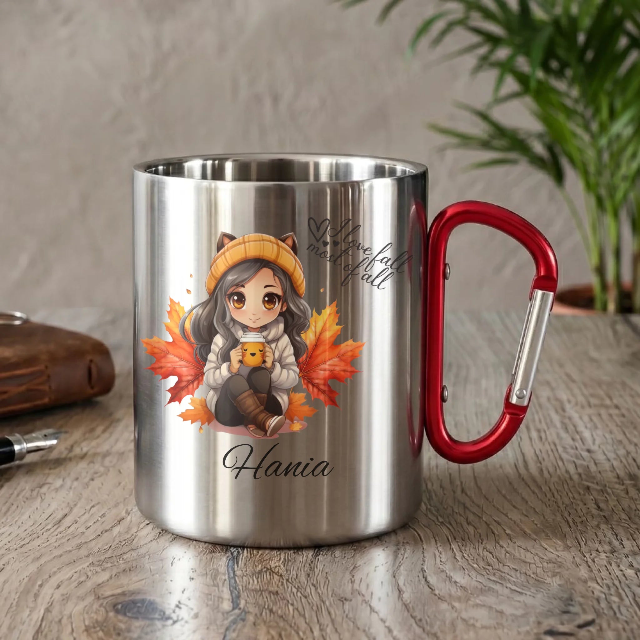 Kubek metalowy jesieniara - Anime - personalizowany JS06 - StoryCups.pl