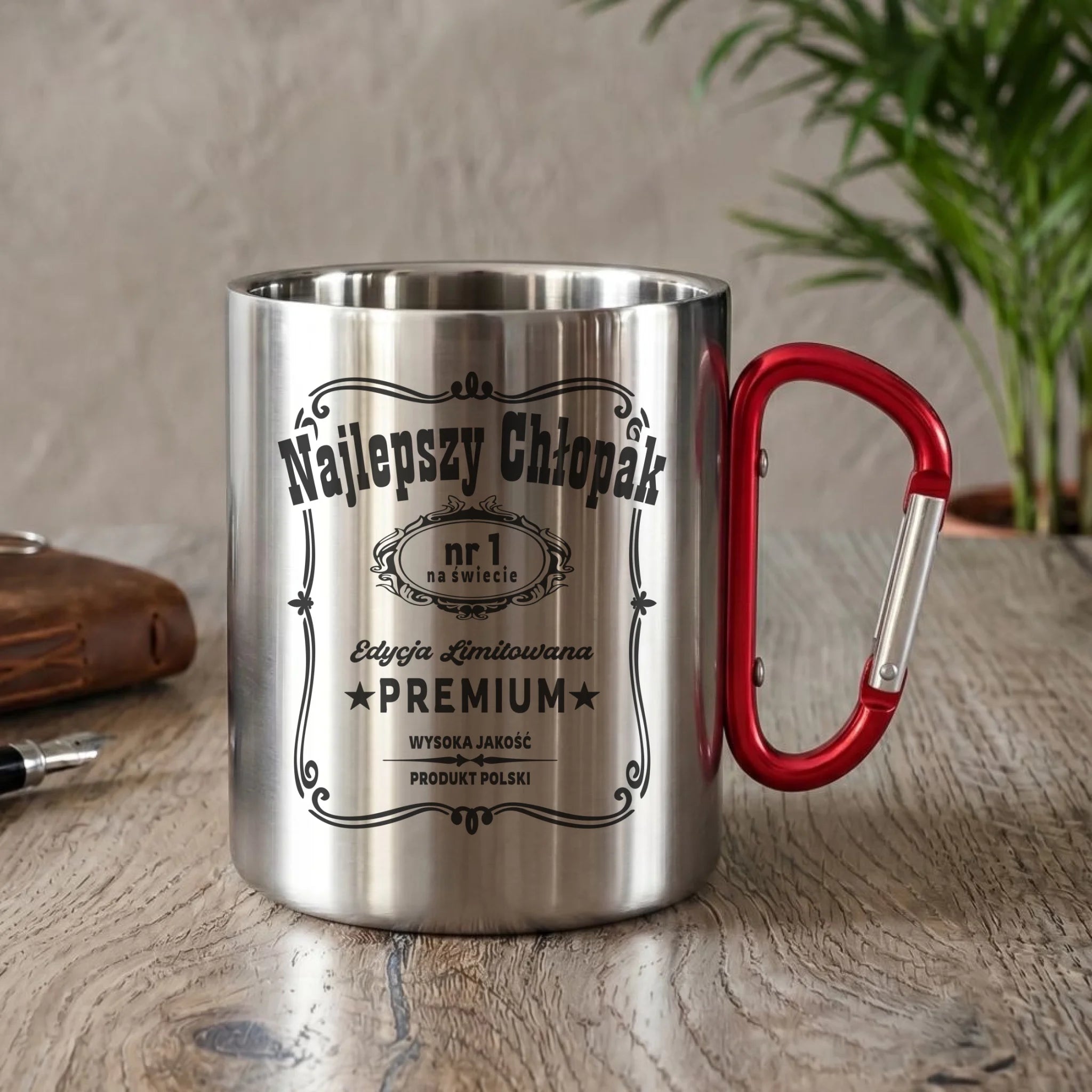 Kubek metalowy - prezent dla chłopaka - Najlepszy chłopak na świecie DCH20 - StoryCups.pl
