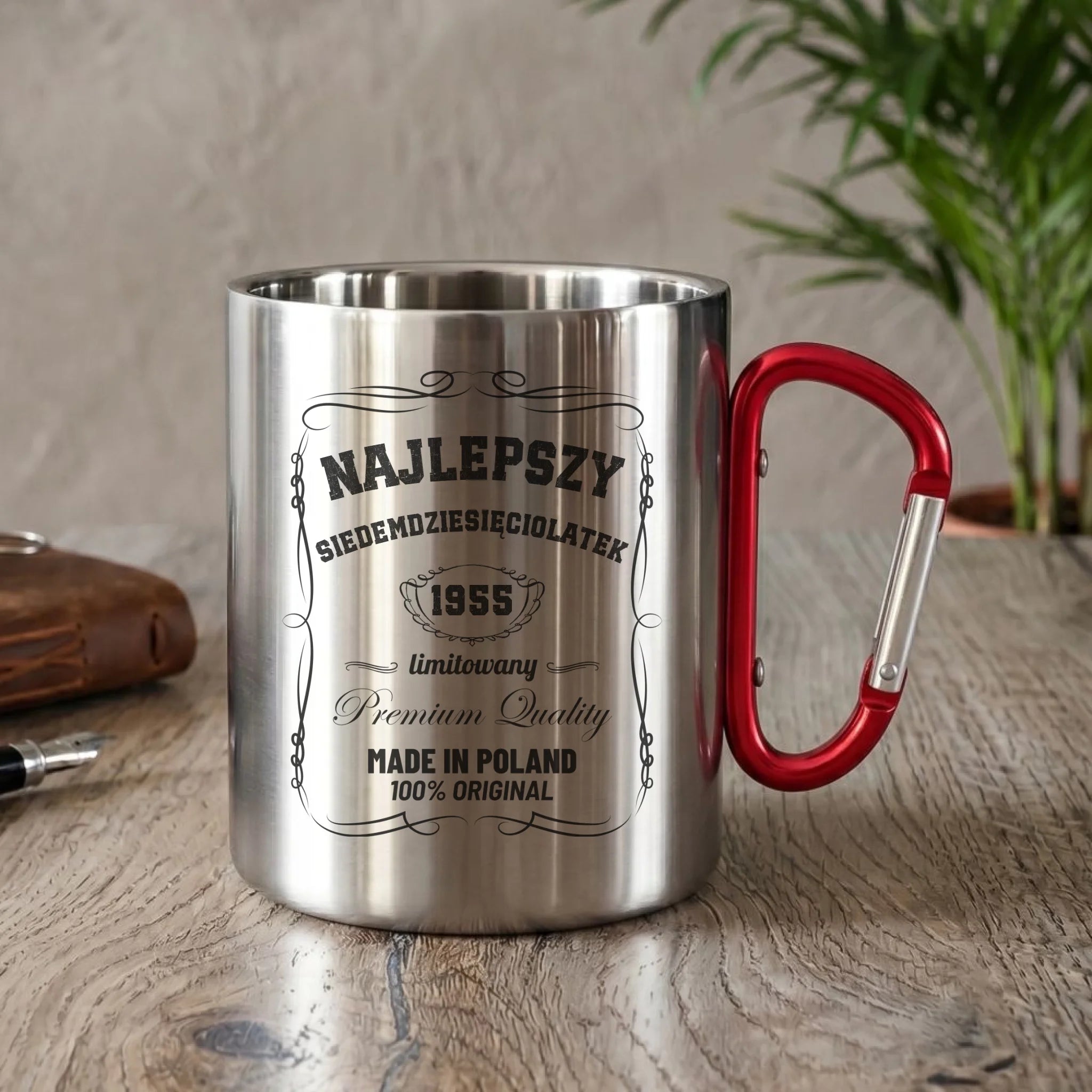 Najlepszy siedemdziesięciolatek | Kubek metalowy prezent na 70 urodziny U04 - StoryCups.pl