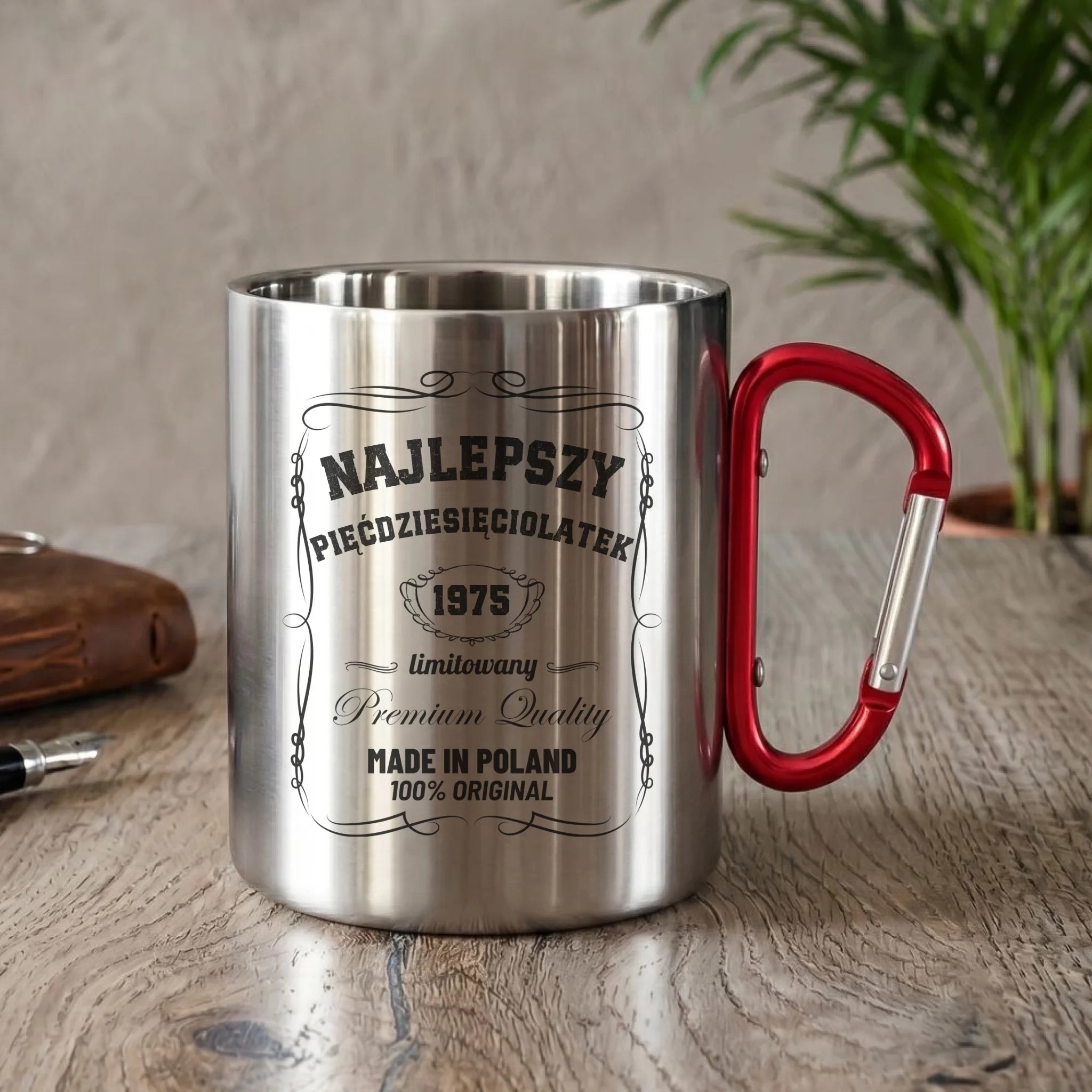 Najlepszy pięćdziesięciolatek | Kubek metalowy prezent na 50 urodziny U04 - StoryCups.pl