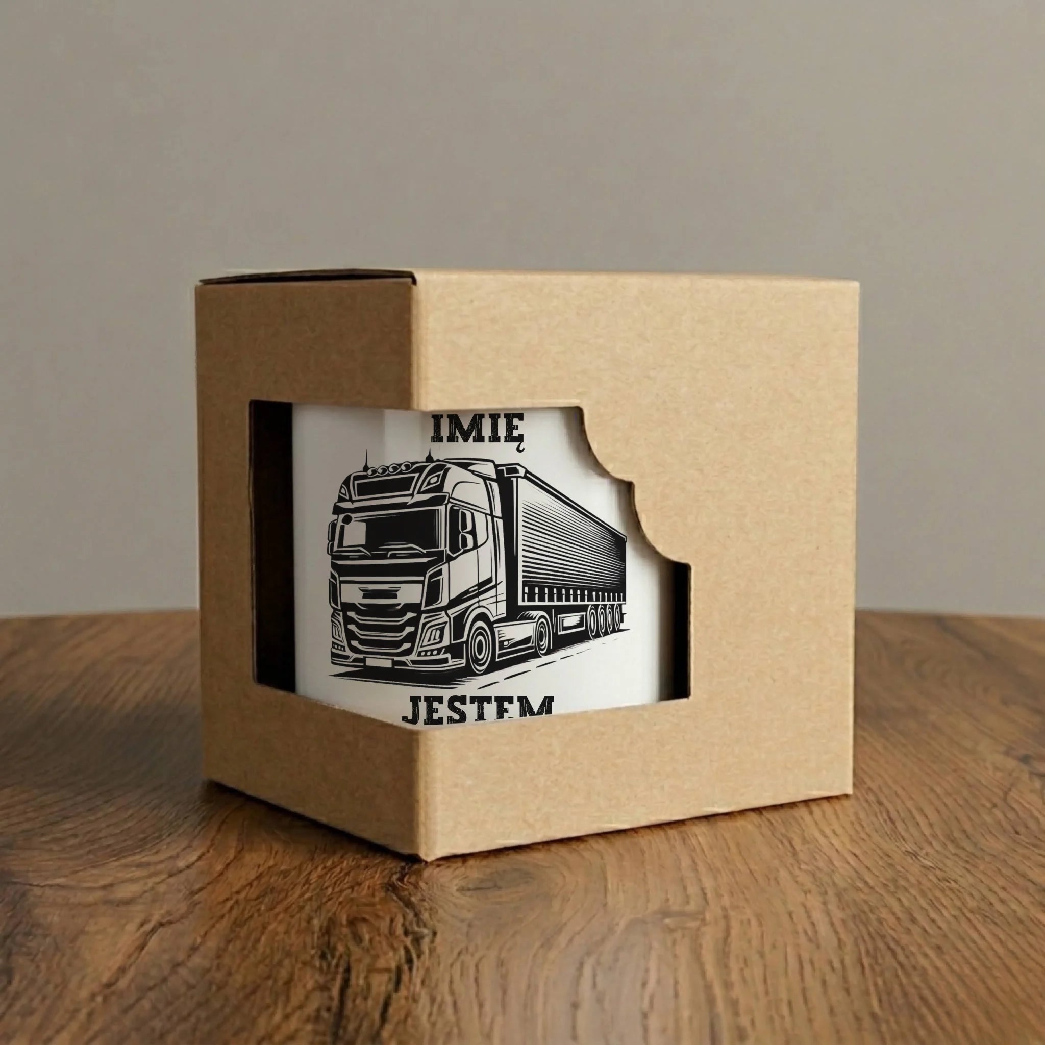 Kubek dla kierowcy ciężarówki - Jestem zTIRany - personalizowany ZKT01 - StoryCups.pl