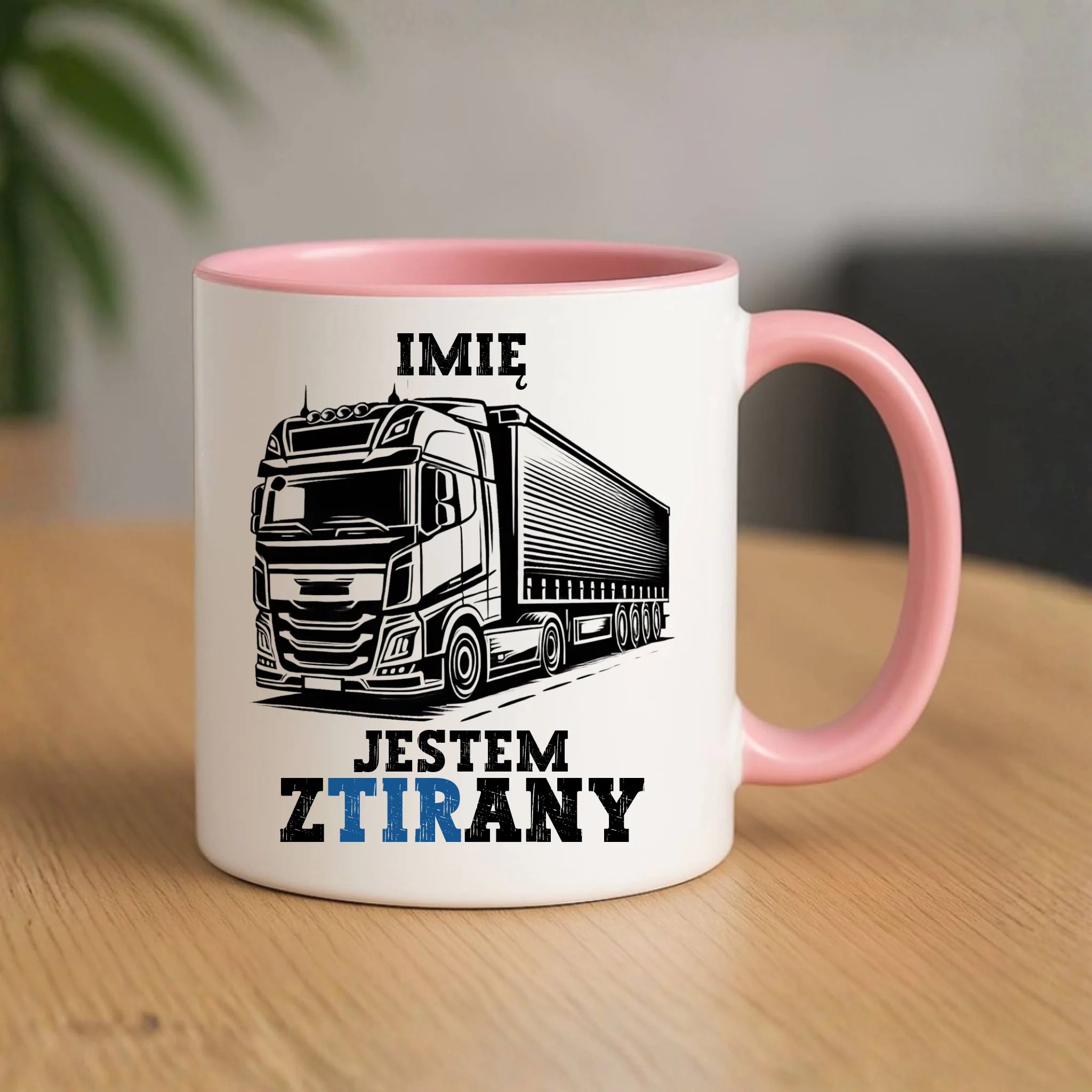 Kubek dla kierowcy ciężarówki - Jestem zTIRany - personalizowany ZKT01 - StoryCups.pl