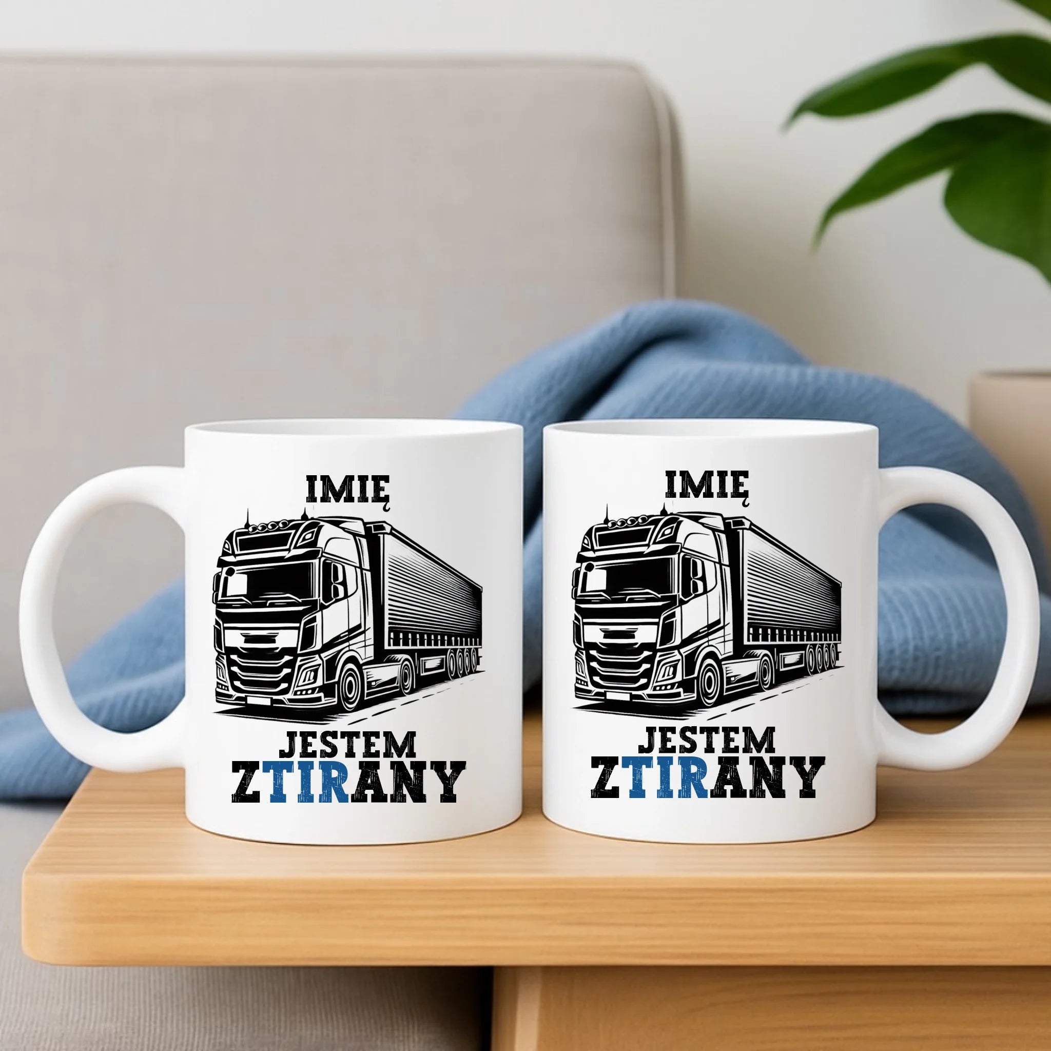 Kubek dla kierowcy ciężarówki - Jestem zTIRany - personalizowany ZKT01 - StoryCups.pl