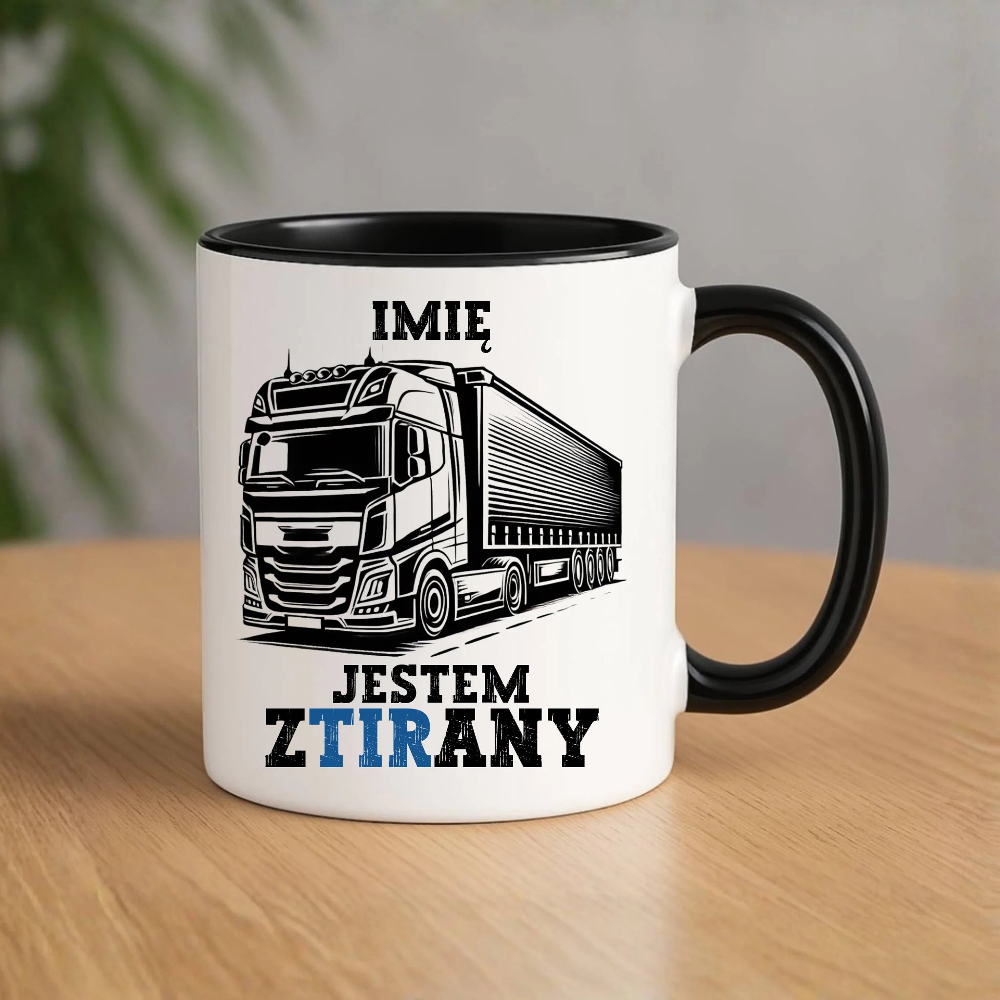 Kubek dla kierowcy ciężarówki - Jestem zTIRany - personalizowany ZKT01 - StoryCups.pl
