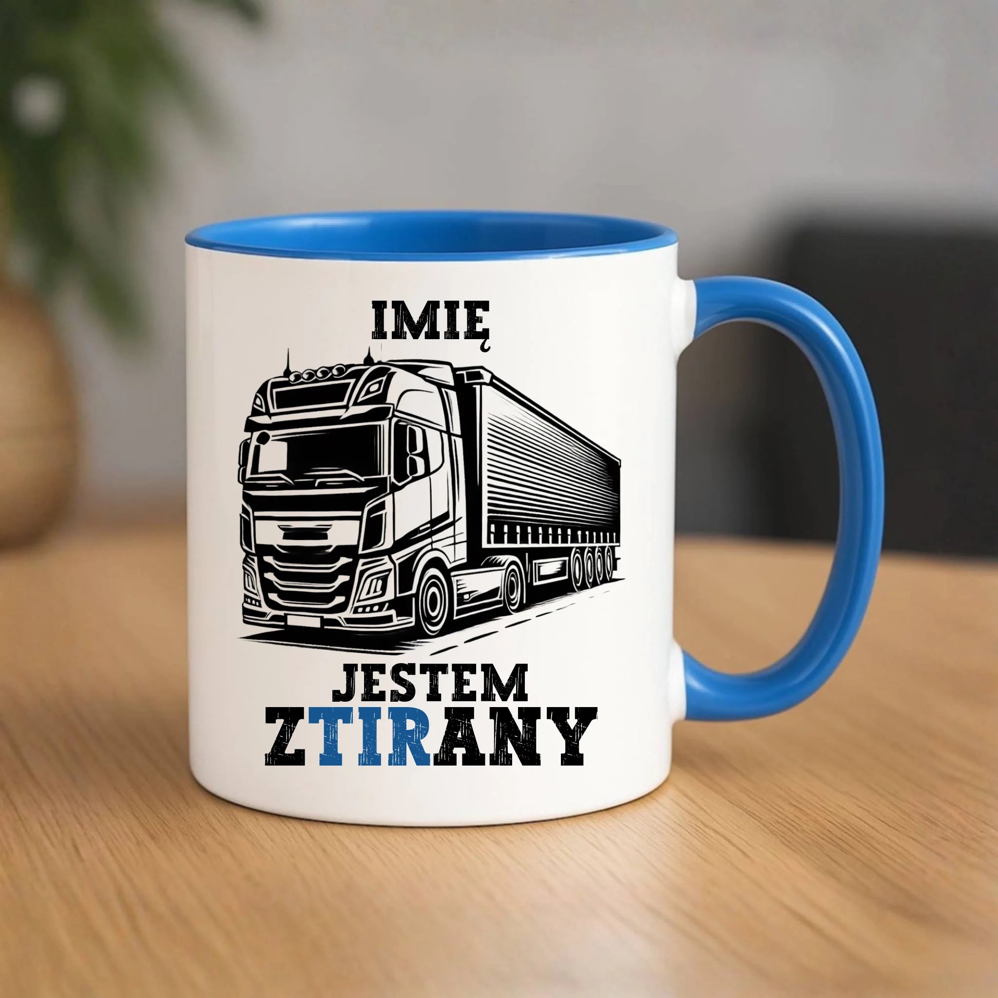 Kubek dla kierowcy ciężarówki - Jestem zTIRany - personalizowany ZKT01 - StoryCups.pl