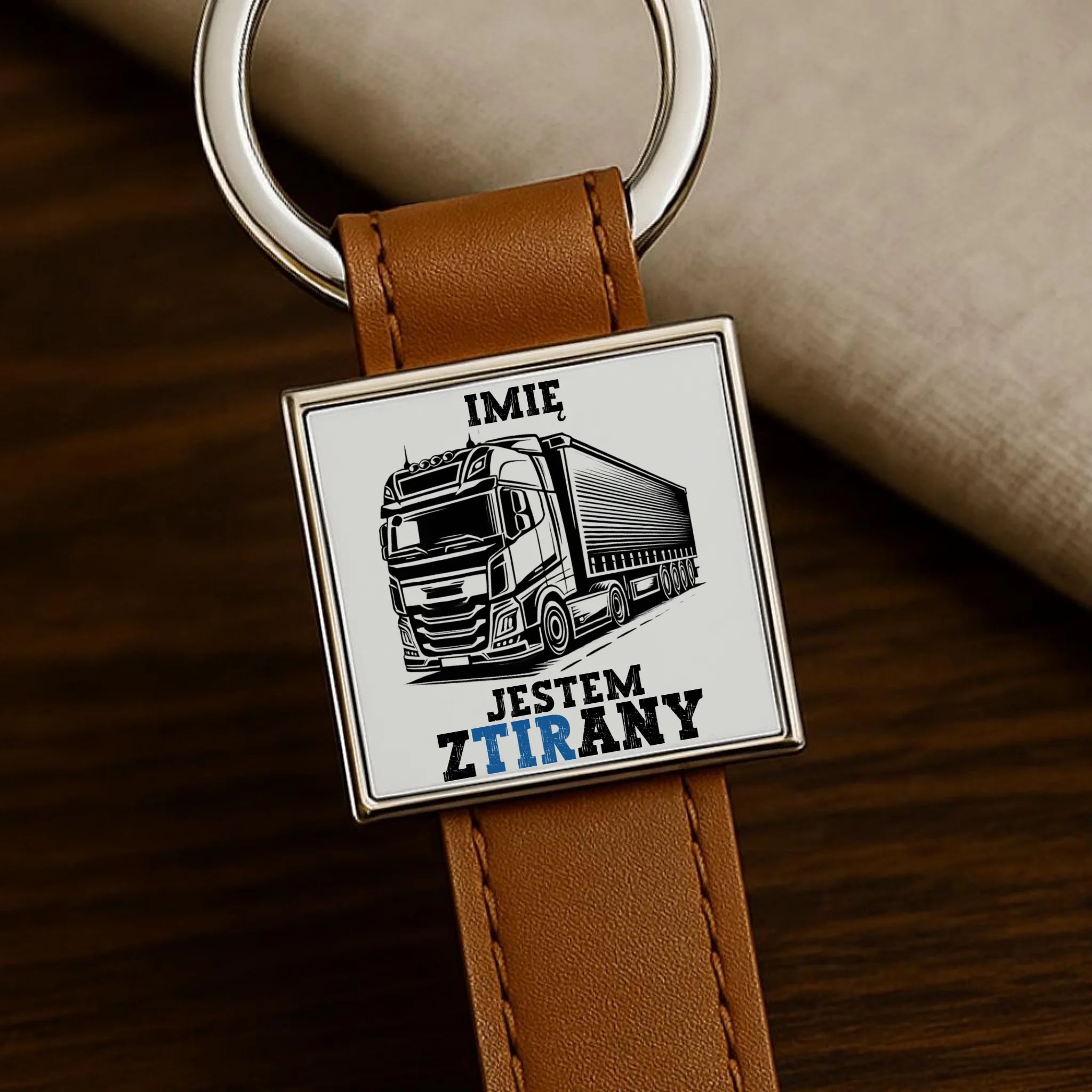 Brelok dla kierowcy ciężarówki - Jestem zTIRany - personalizowany ZKT01 - StoryCups.pl