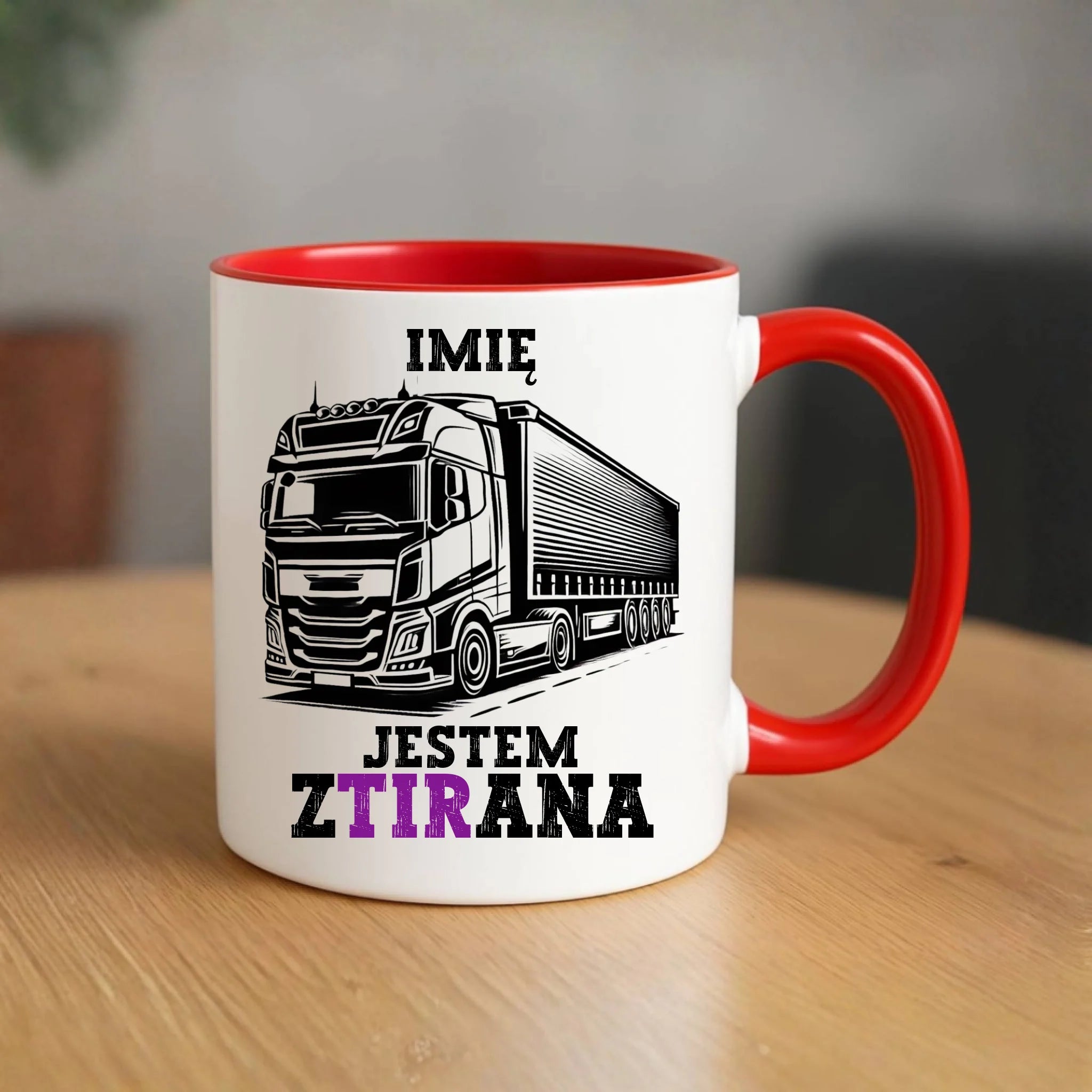 Kubek dla kierowcy ciężarówki - Jestem zTIRana - personalizowany ZKT02 - StoryCups.pl