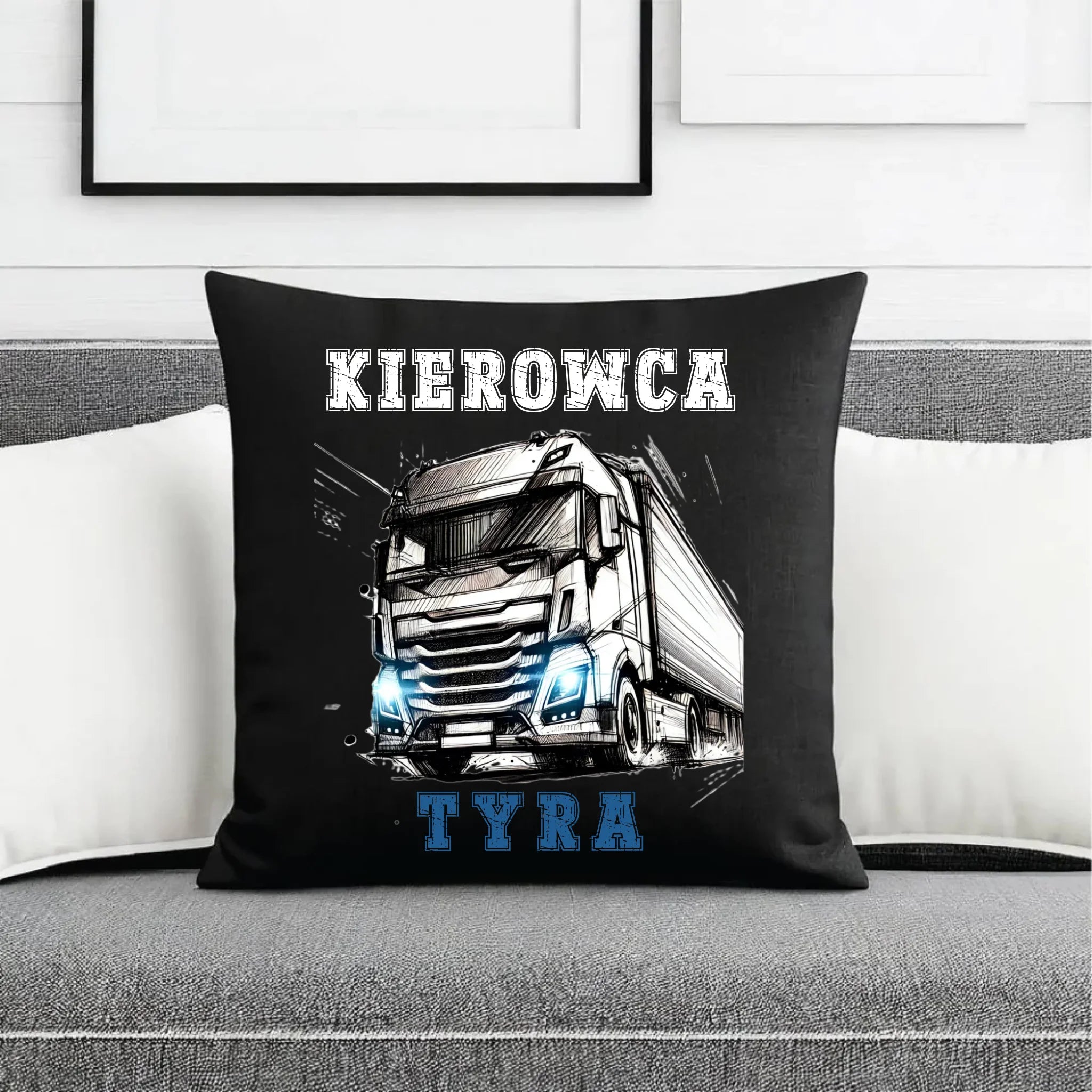 Poduszka dekoracyjna dla zawodowego kierowcy - Kierowca tyra ZKT07 - StoryCups.pl