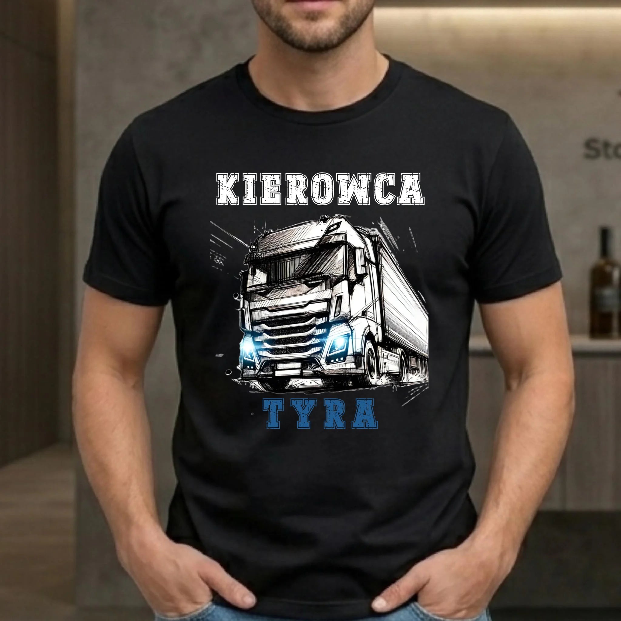 Koszulka dla zawodowego kierowcy - Kierowca tyra ZKT07 - StoryCups.pl
