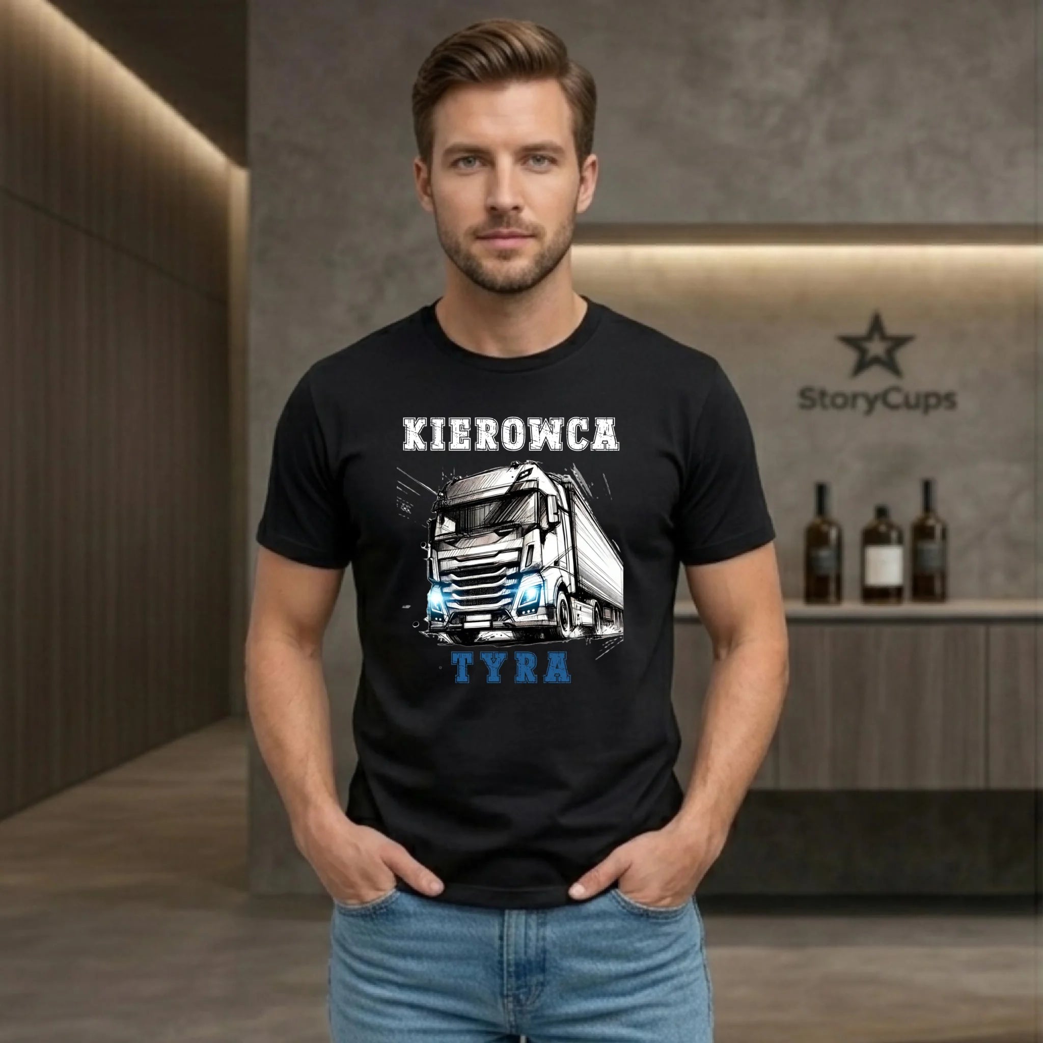 Koszulka dla zawodowego kierowcy - Kierowca tyra ZKT07 - StoryCups.pl
