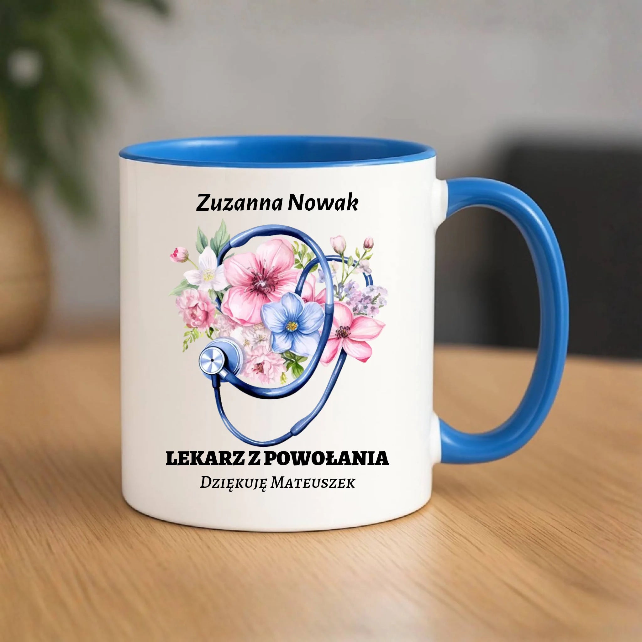 Kubek dla lekarza - Lekarz z powołania - personalizowany ZL07 - StoryCups.pl
