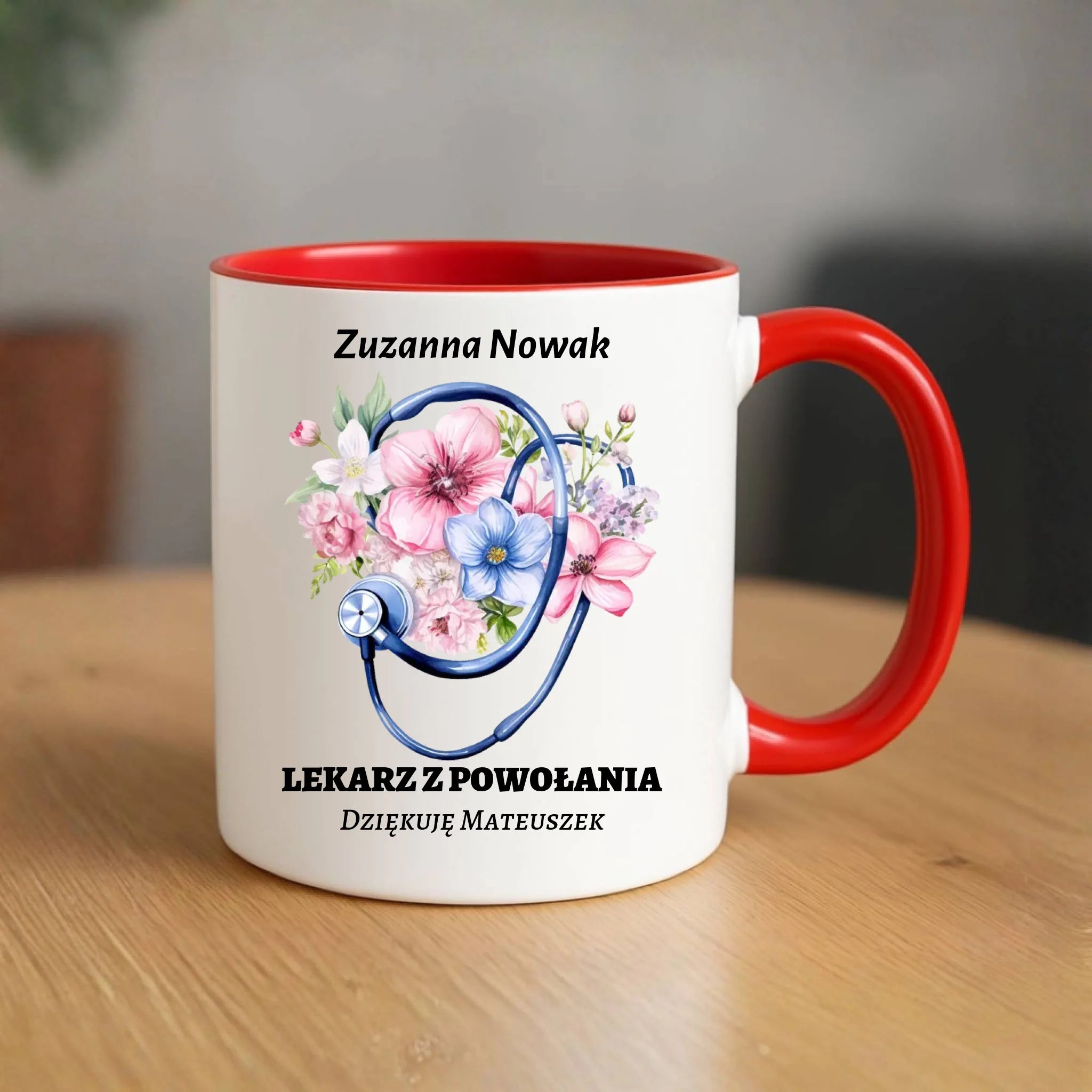 Kubek dla lekarza - Lekarz z powołania - personalizowany ZL07 - StoryCups.pl