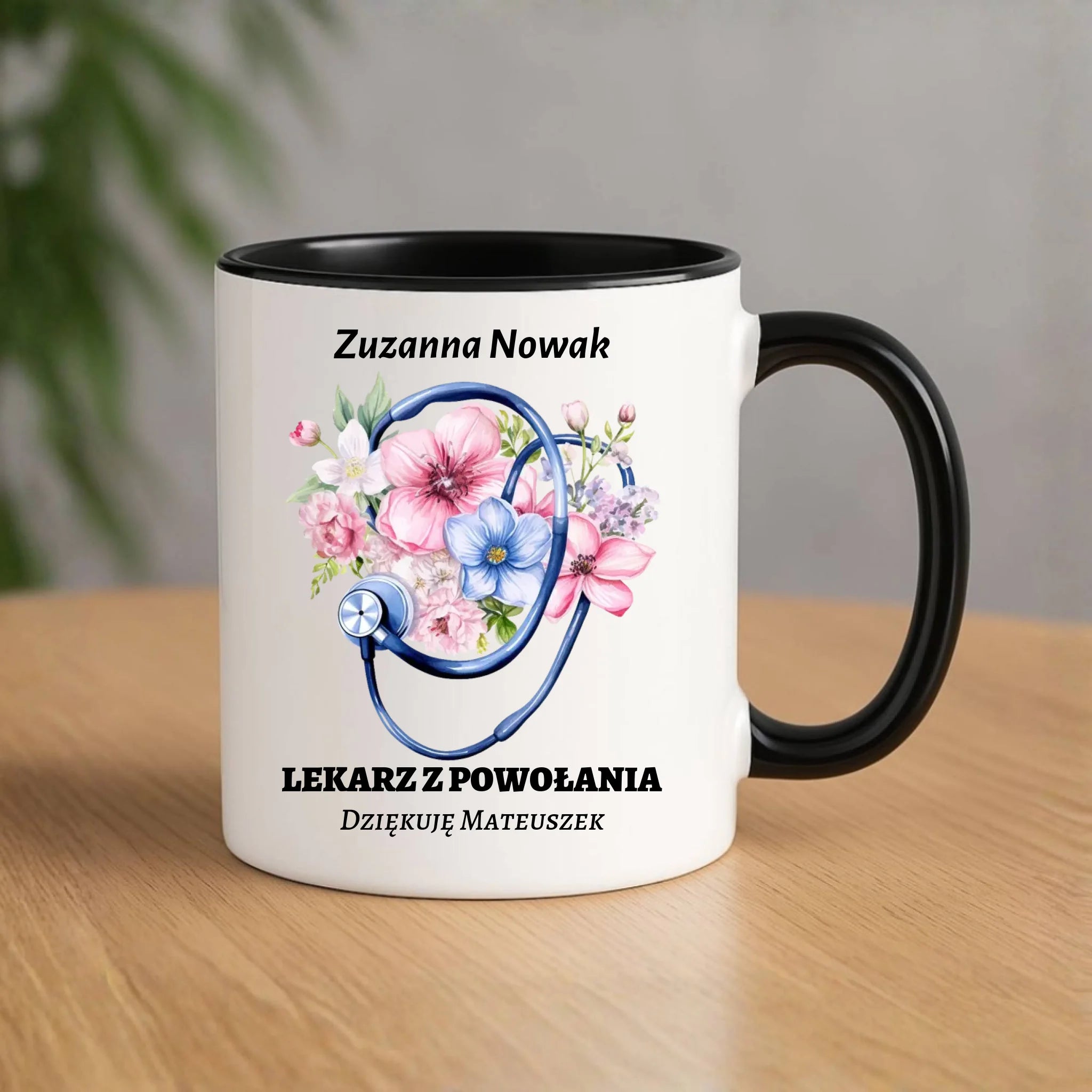 Kubek dla lekarza - Lekarz z powołania - personalizowany ZL07 - StoryCups.pl