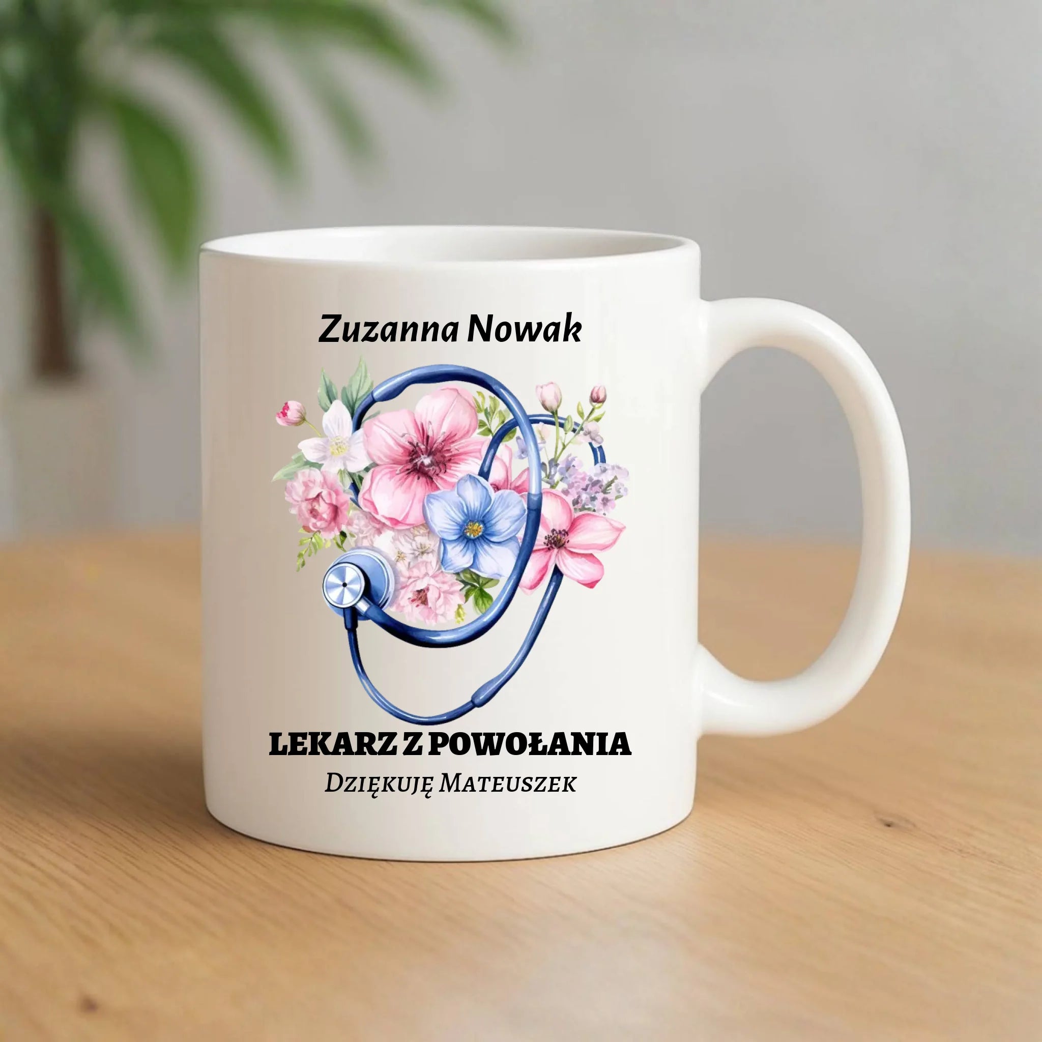 Kubek dla lekarza - Lekarz z powołania - personalizowany ZL07 - StoryCups.pl