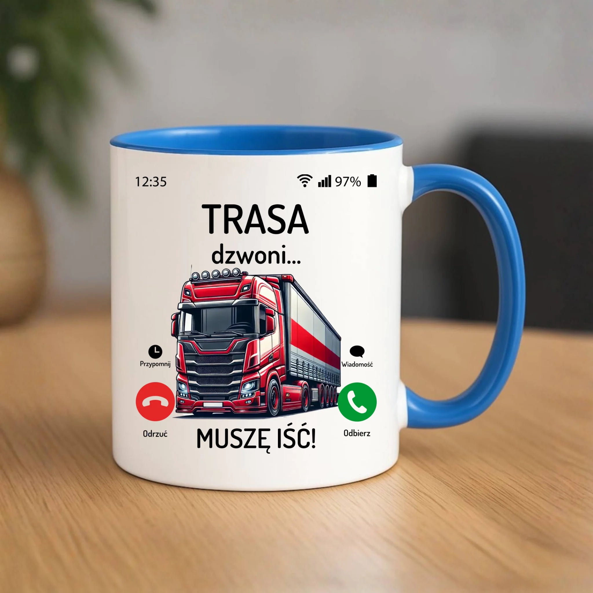 Kubek dla zawodowego kierowcy - Trasa dzwoni muszę iść ZKT03 - StoryCups.pl
