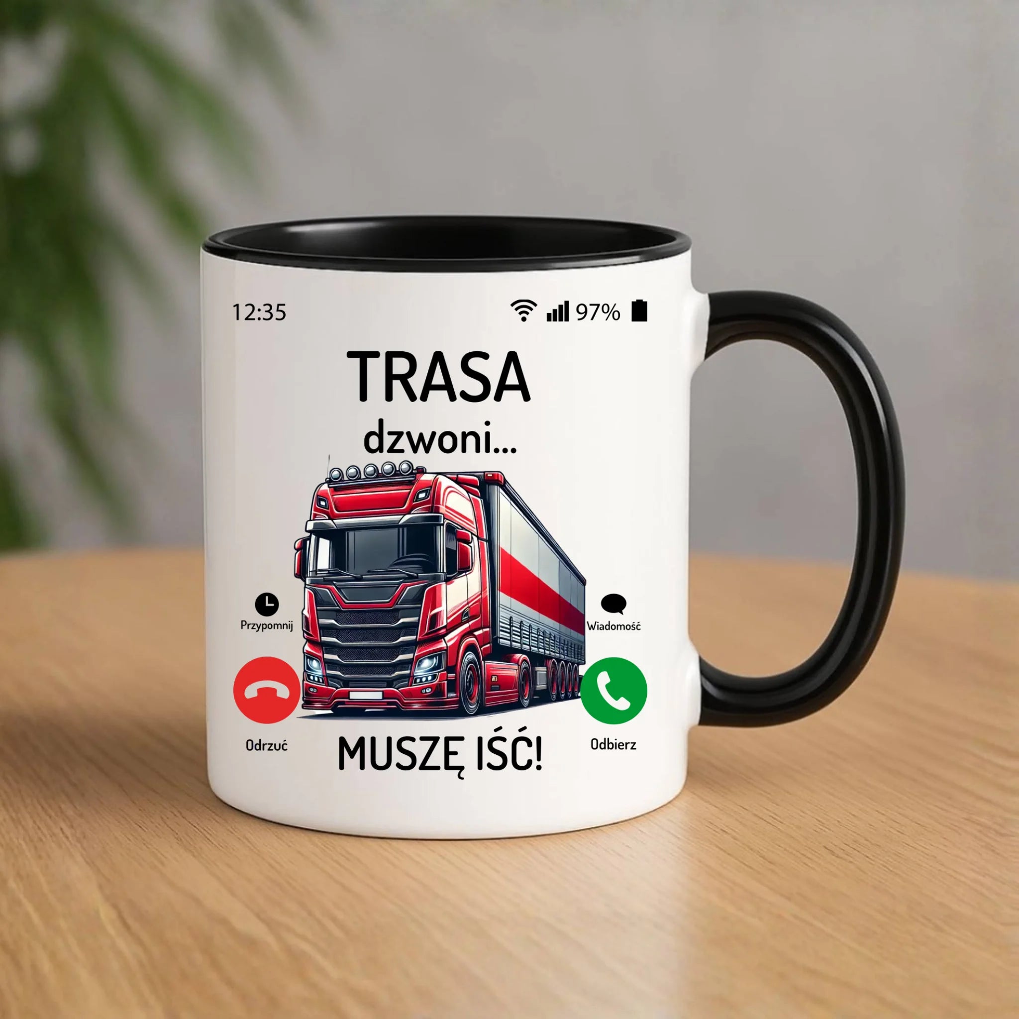 Kubek dla zawodowego kierowcy - Trasa dzwoni muszę iść ZKT03 - StoryCups.pl