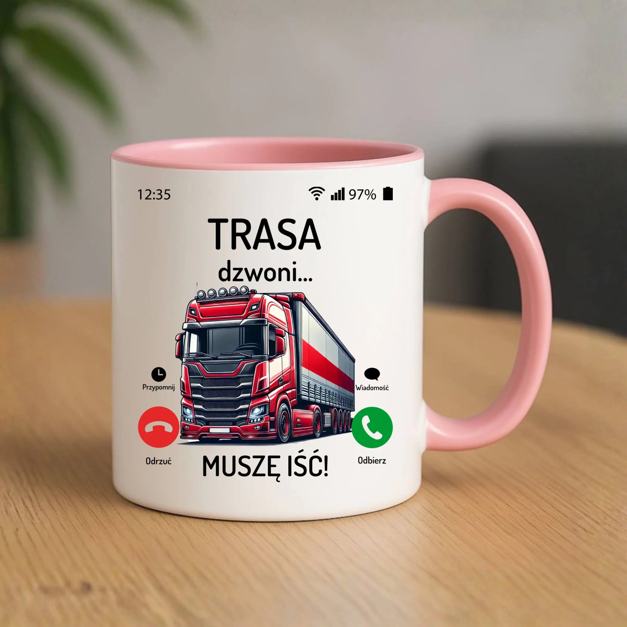 Kubek dla zawodowego kierowcy - Trasa dzwoni muszę iść ZKT03 - StoryCups.pl