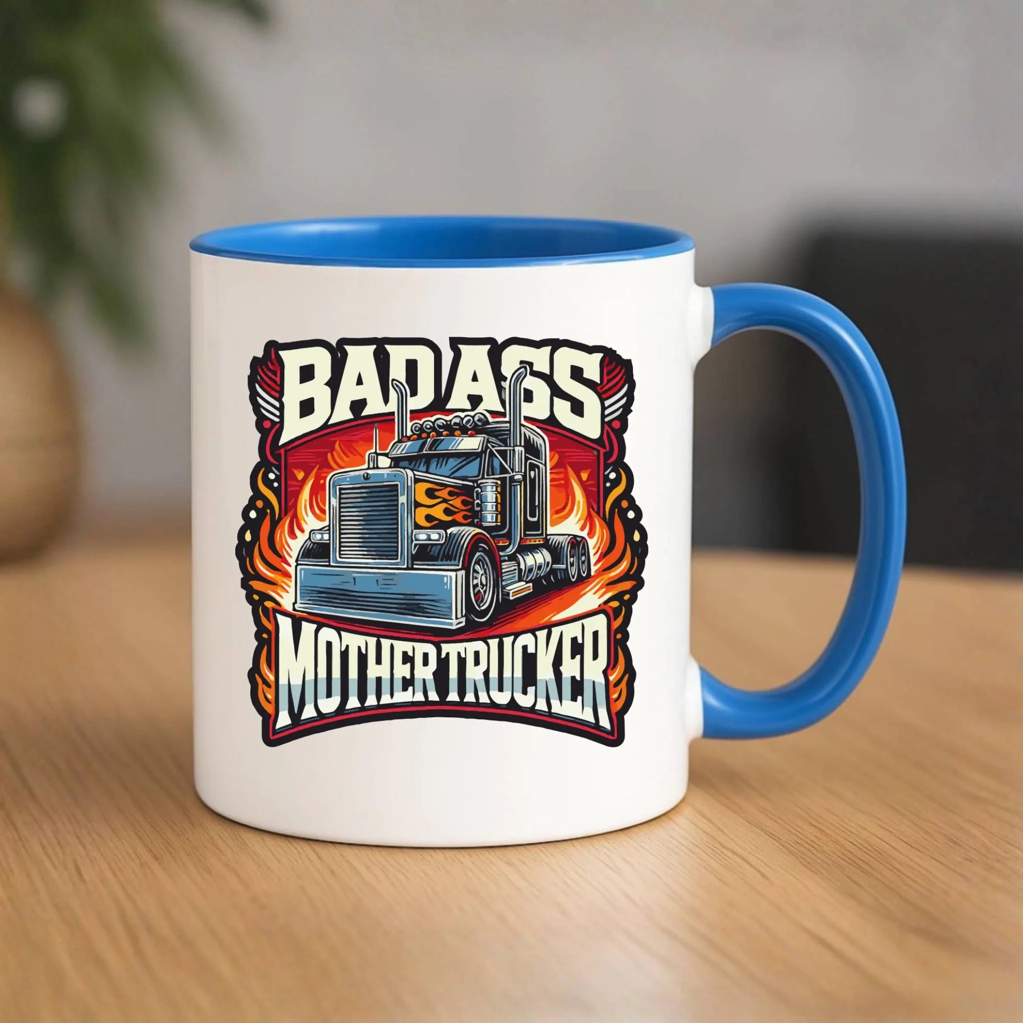 Kubek dla kierowcy tira - Badass Mother Trucker ZKT04 - StoryCups.pl