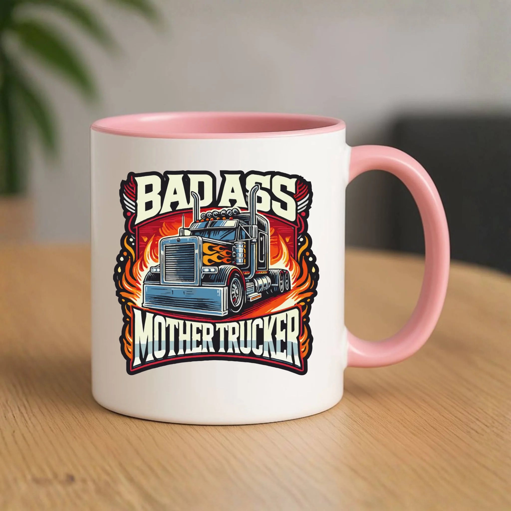 Kubek dla kierowcy tira - Badass Mother Trucker ZKT04 - StoryCups.pl