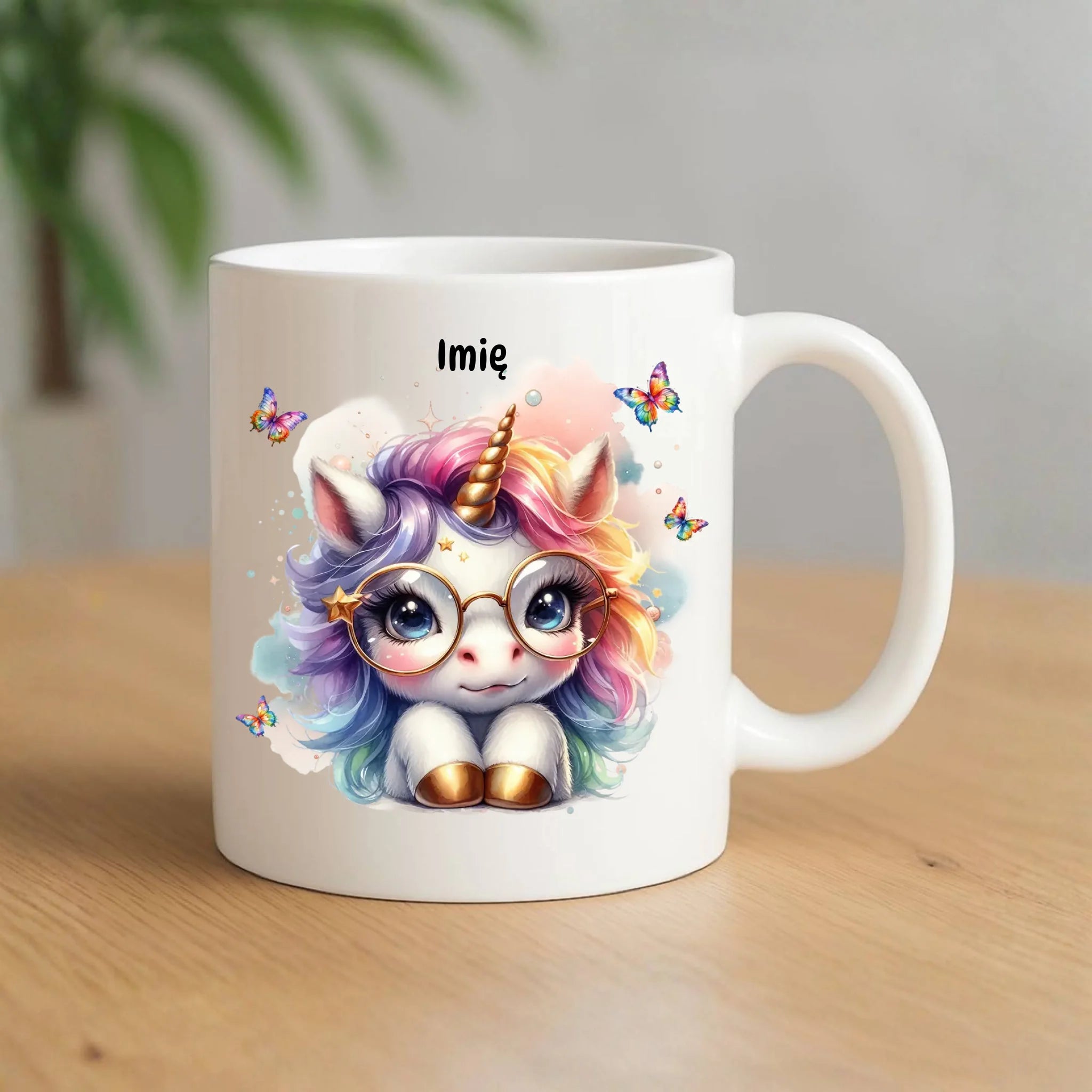 Jednorożec ze złotym rogiem | Kubek dla dziecka DD13 - StoryCups.pl