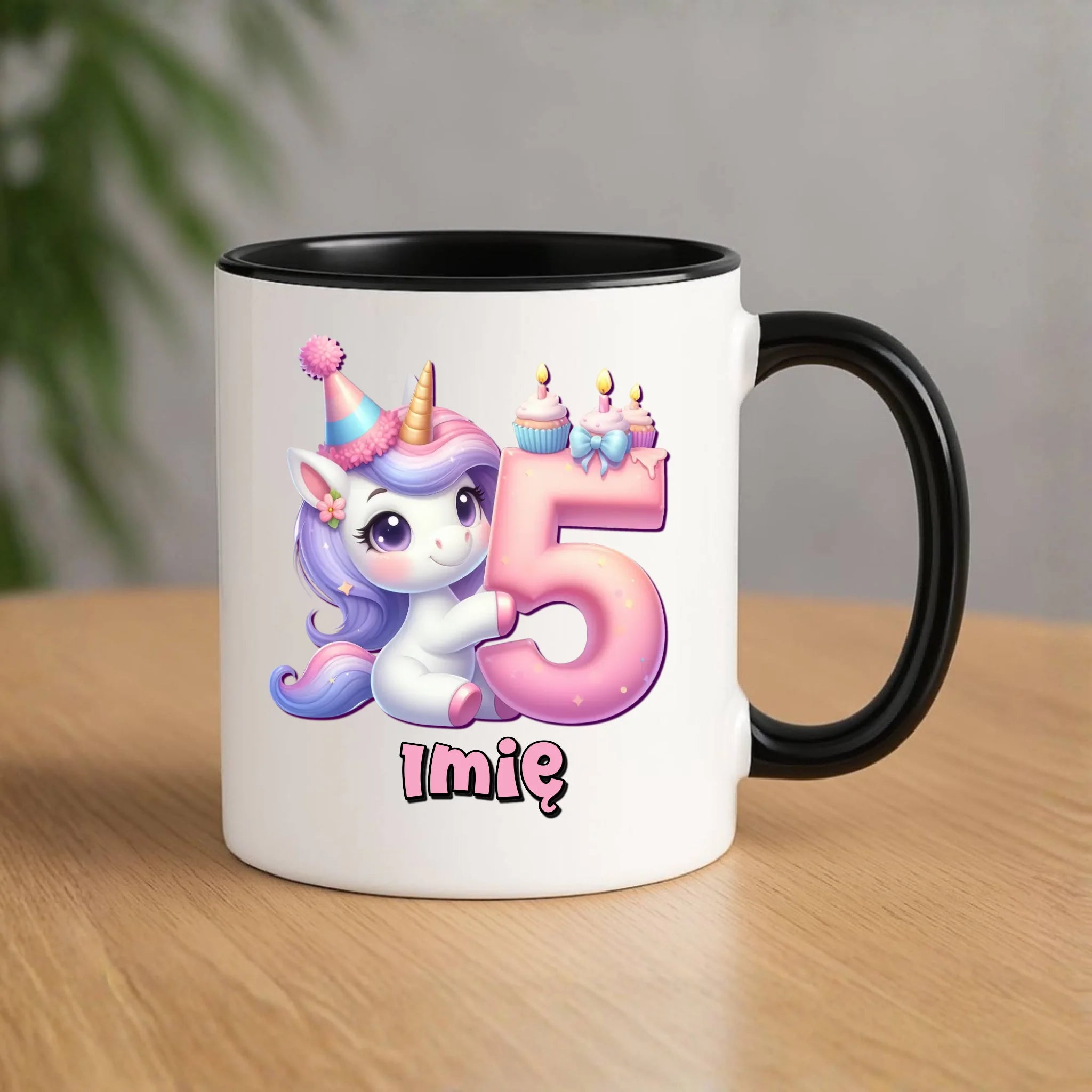 Jednorożec | Kubek na 5. urodziny dla dziewczynki U49 - StoryCups.pl