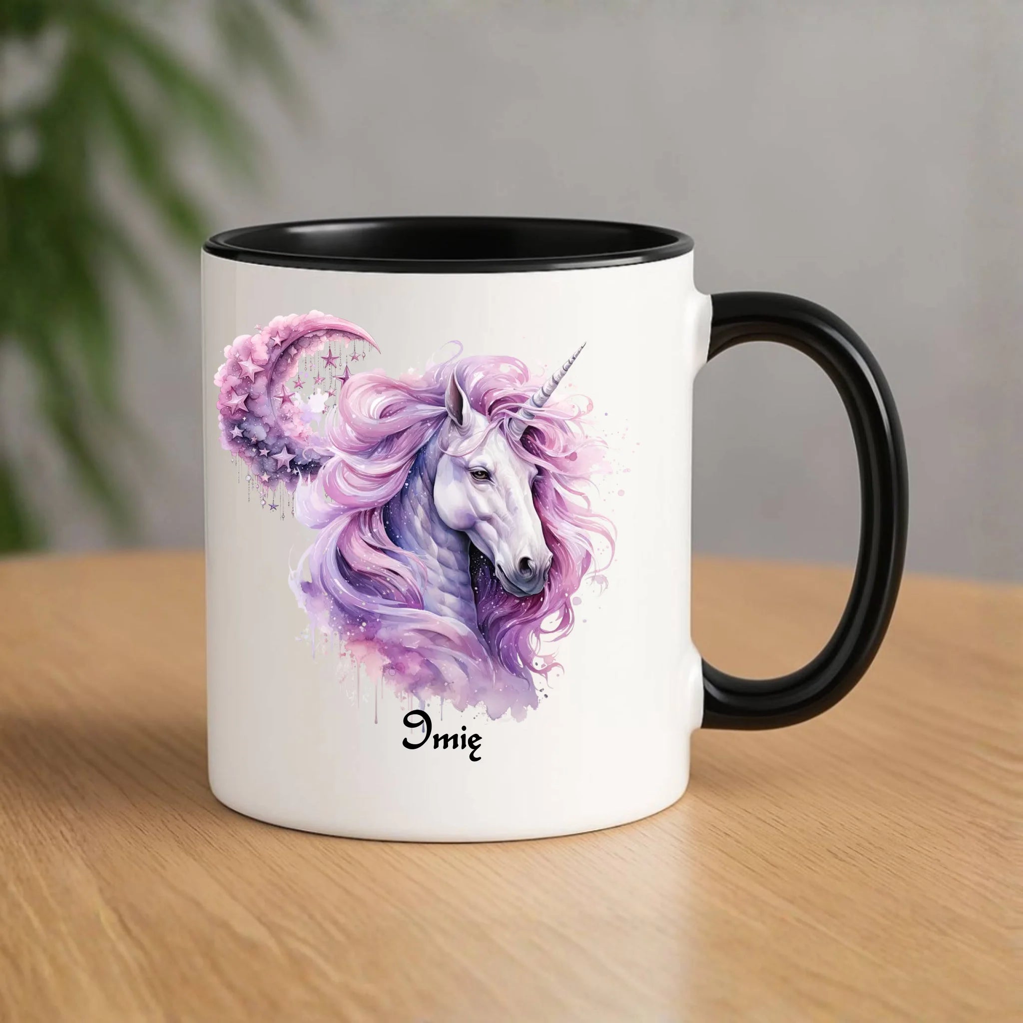 Różowy jednorożec | Personalizowany kubek DD15