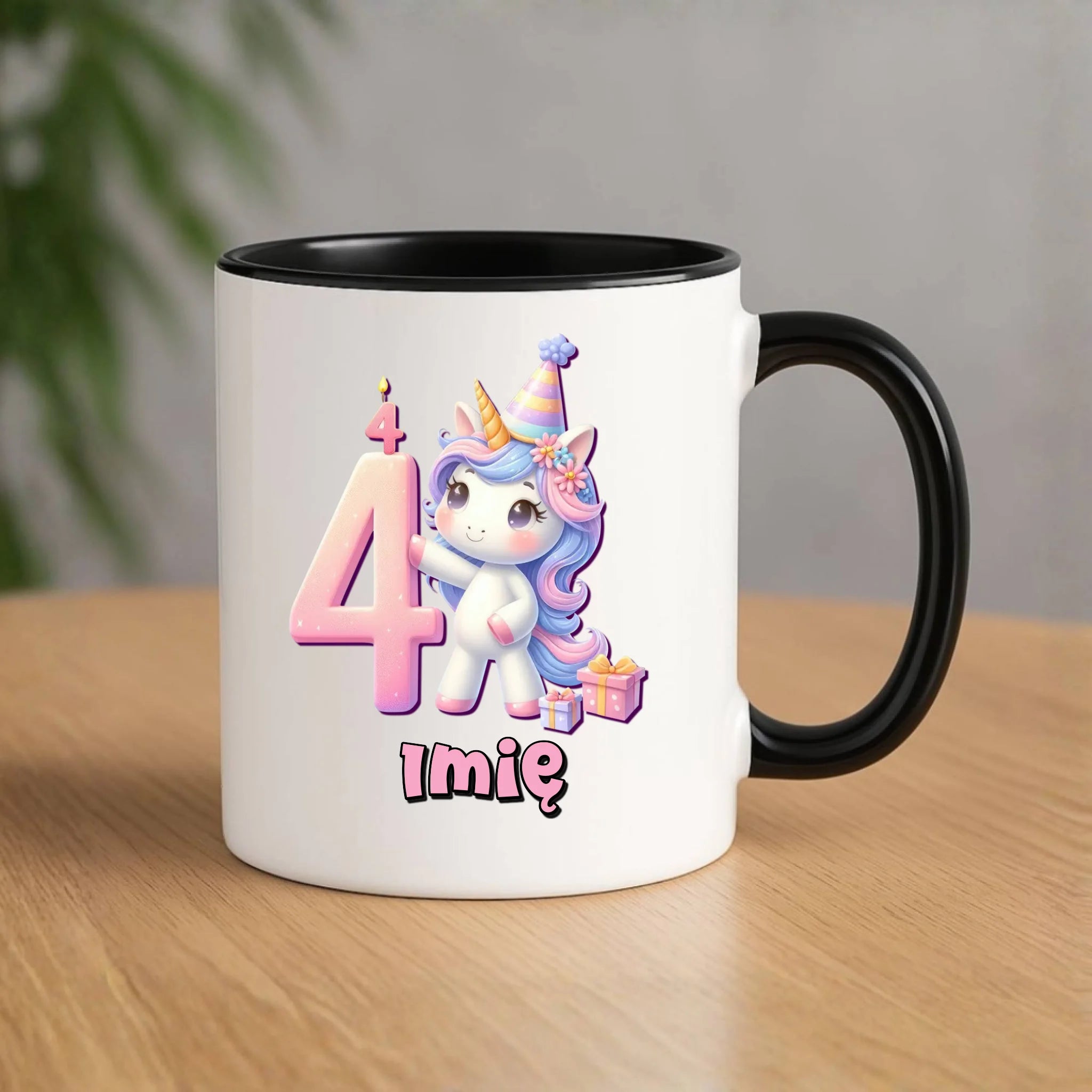 Jednorożec | Kubek na 4. urodziny dla dziewczynki U48 - StoryCups.pl