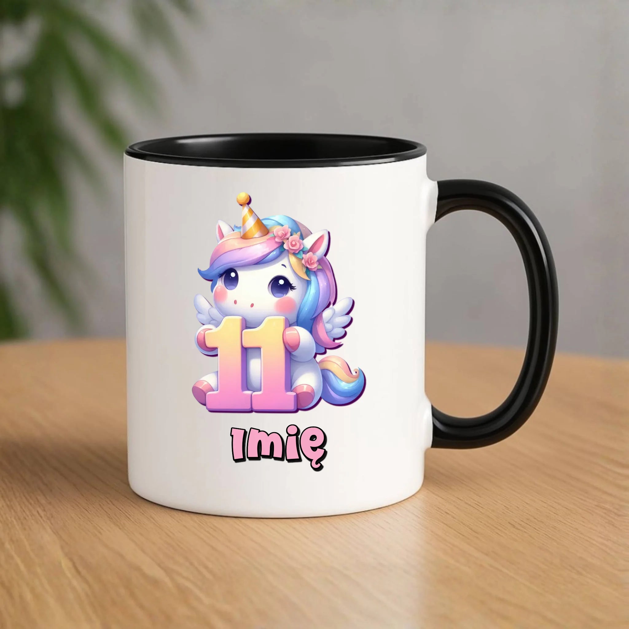 Jednorożec | Kubek na 11. urodziny dla dziewczynki U55 - StoryCups.pl