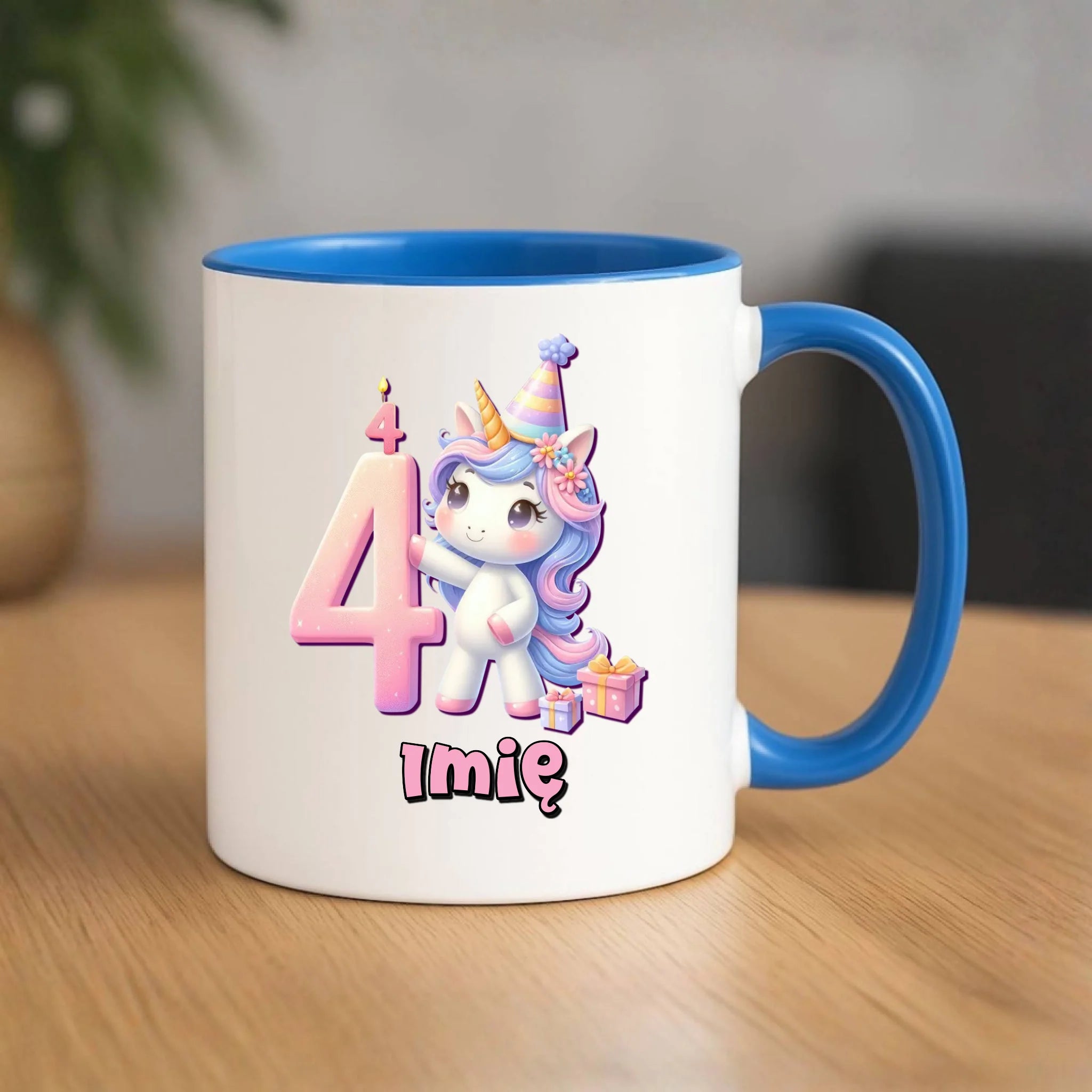 Jednorożec | Kubek na 4. urodziny dla dziewczynki U48 - StoryCups.pl