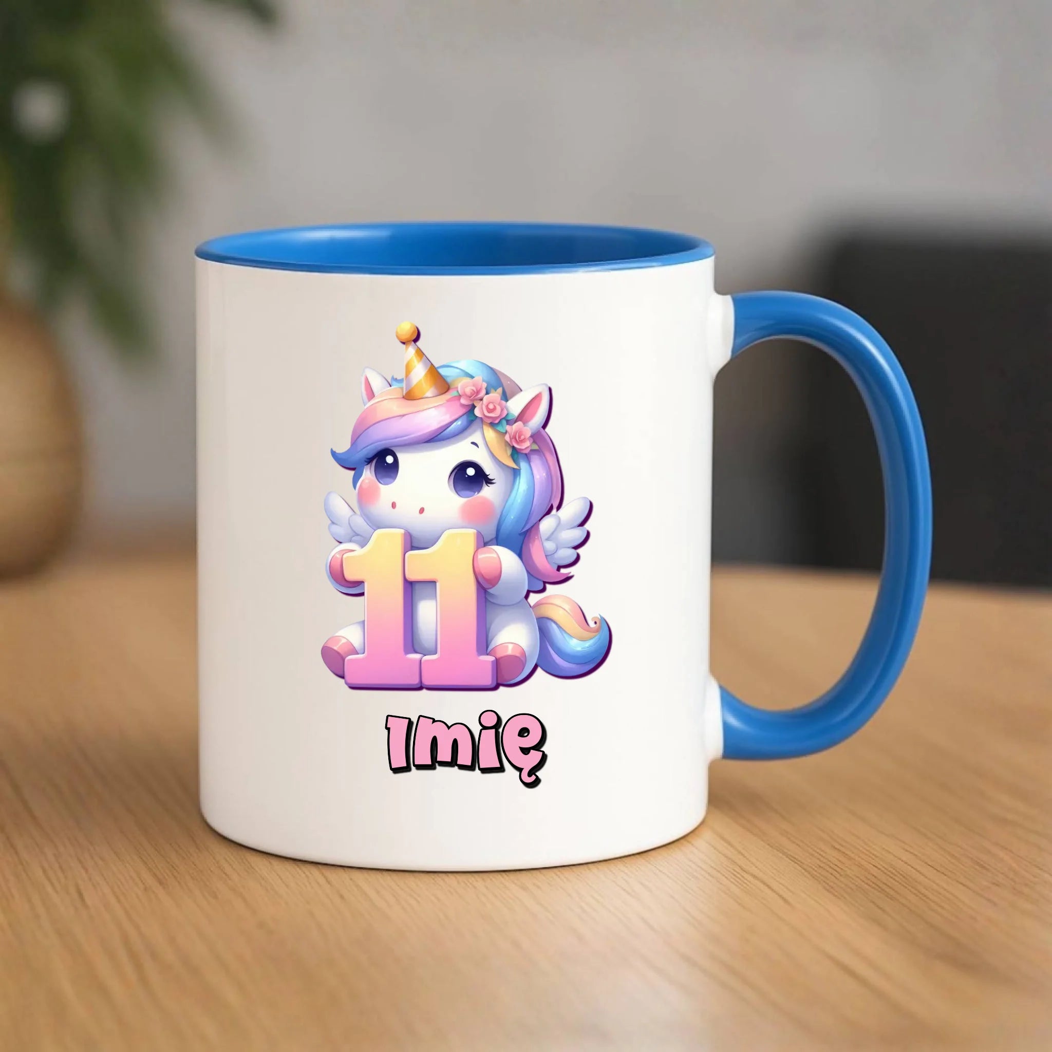 Jednorożec | Kubek na 11. urodziny dla dziewczynki U55 - StoryCups.pl