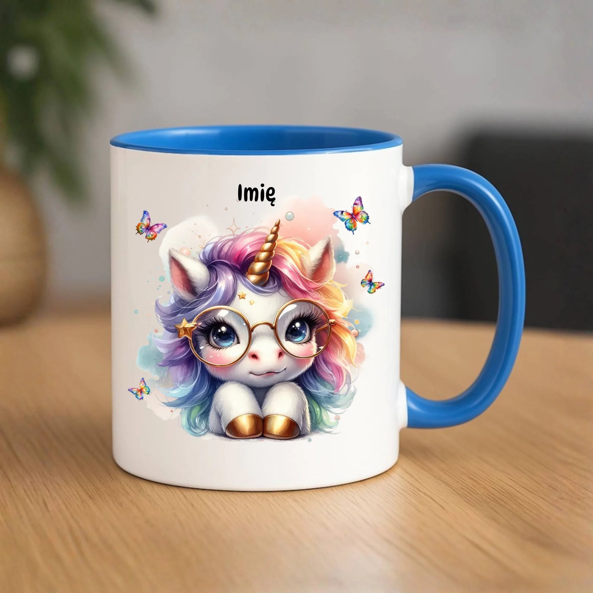 Jednorożec ze złotym rogiem | Kubek dla dziecka DD13 - StoryCups.pl
