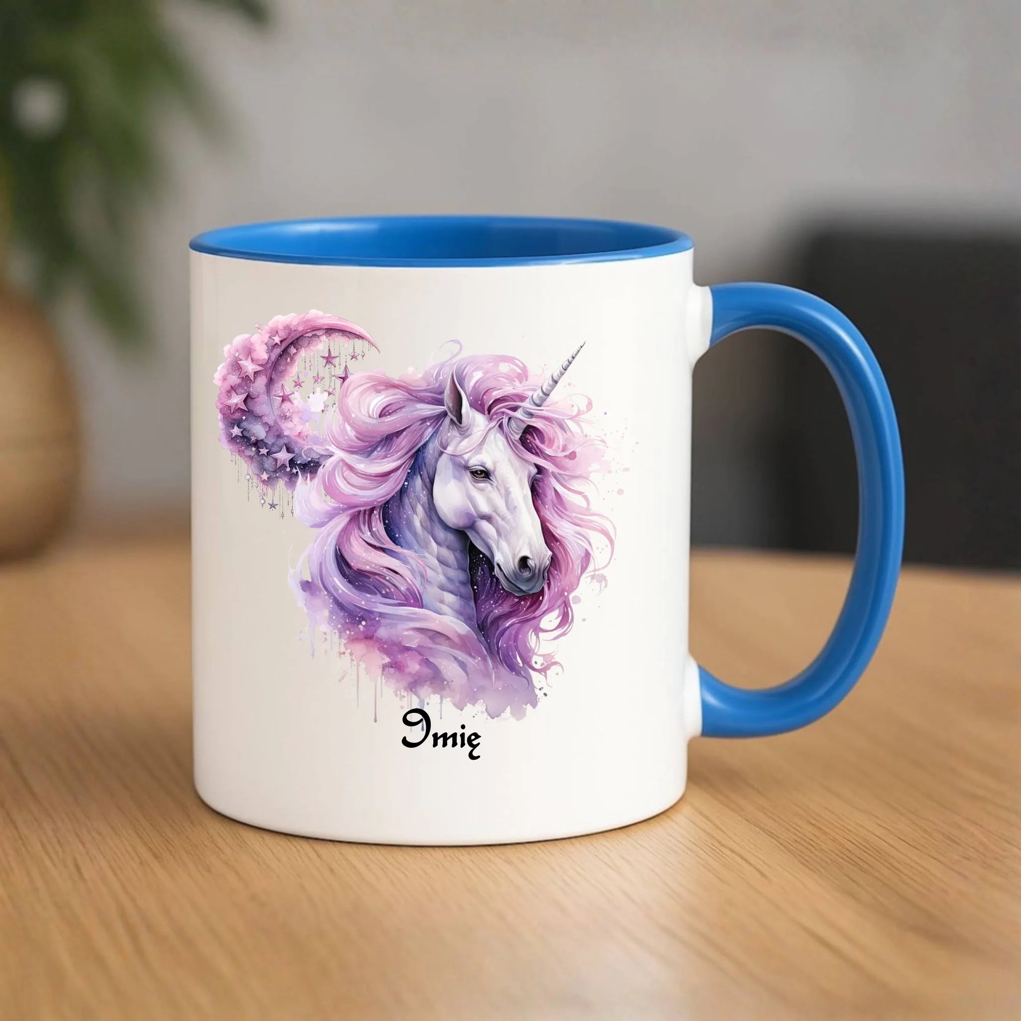 Różowy jednorożec | Personalizowany kubek DD15