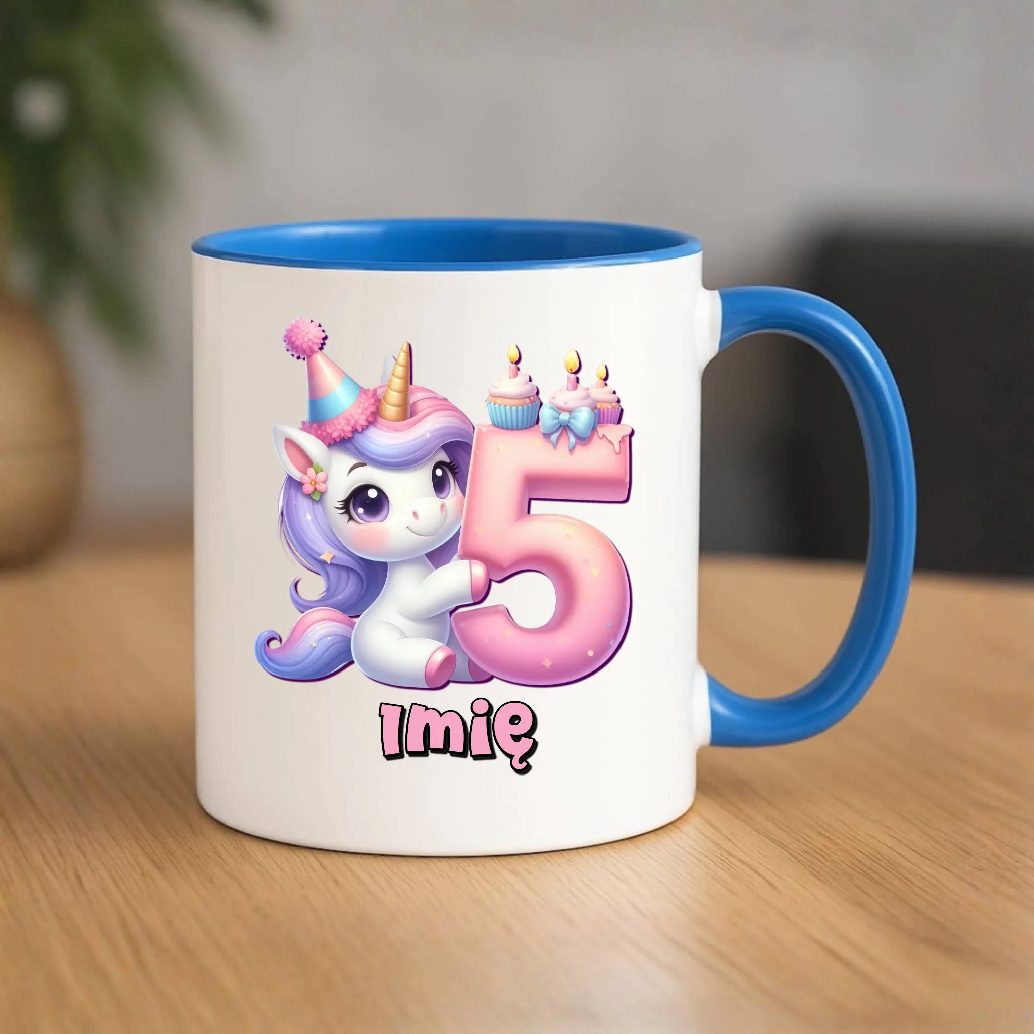 Jednorożec | Kubek na 5. urodziny dla dziewczynki U49 - StoryCups.pl