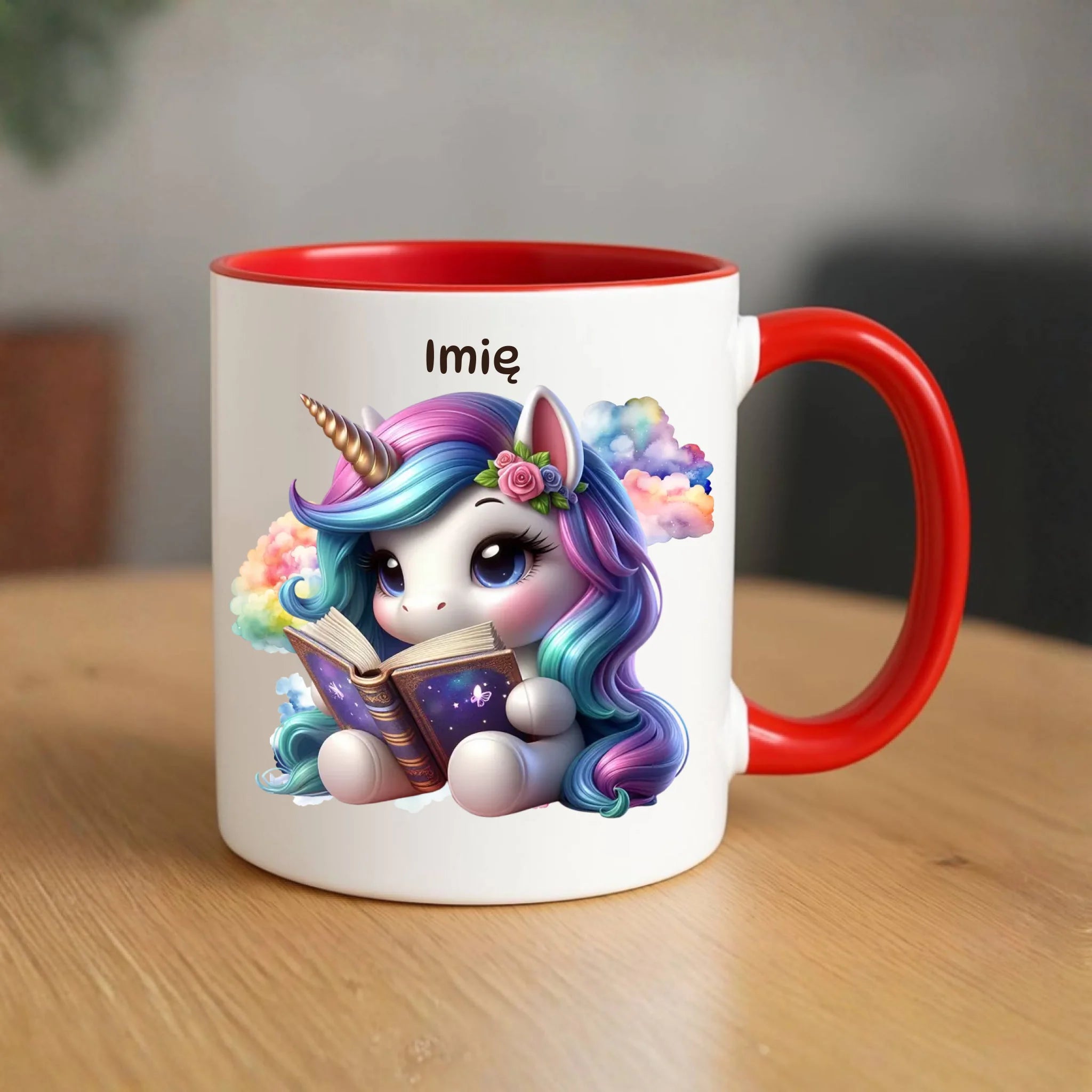 Jednorożec z książką | Kubek dla dziecka DD09 - StoryCups.pl