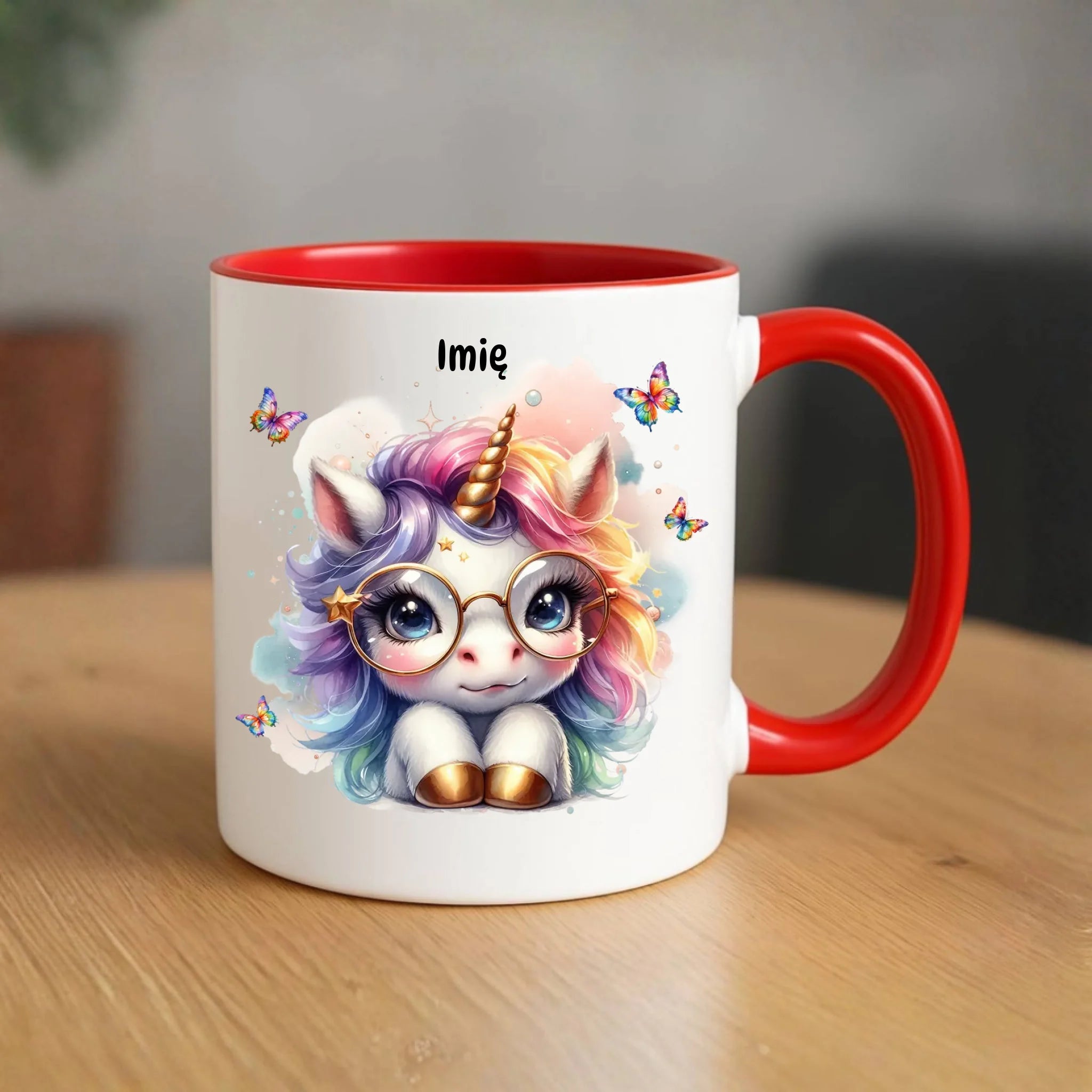 Jednorożec ze złotym rogiem | Kubek dla dziecka DD13 - StoryCups.pl