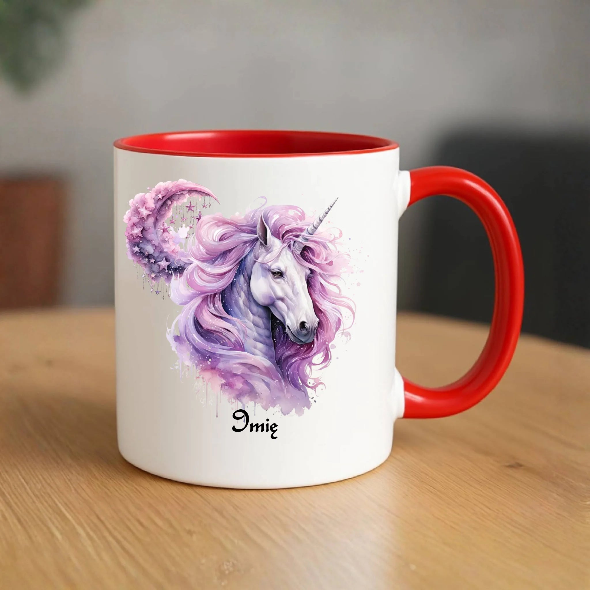 Różowy jednorożec | Personalizowany kubek DD15